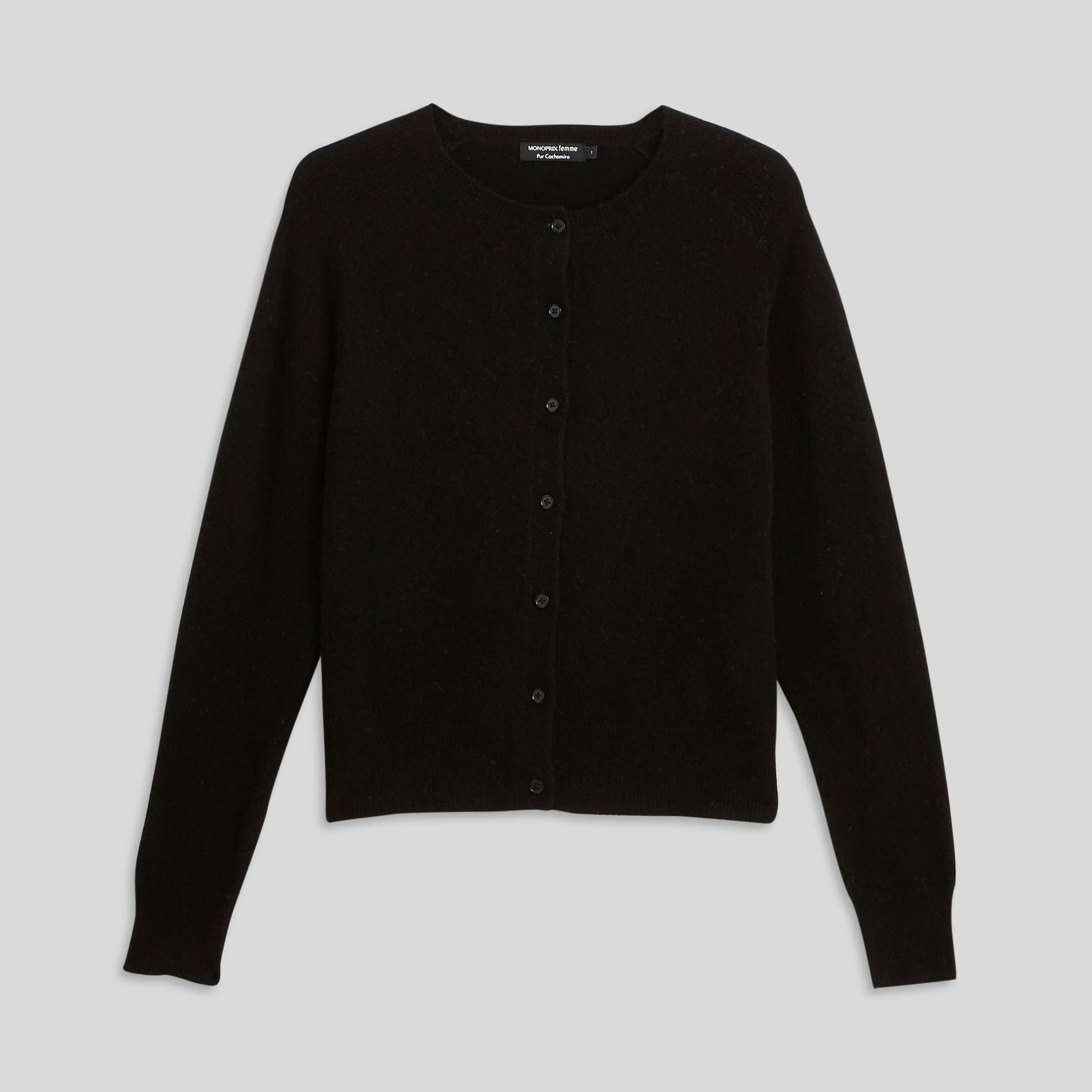 Cardigan en cachemire, Noir, large image number 2.0