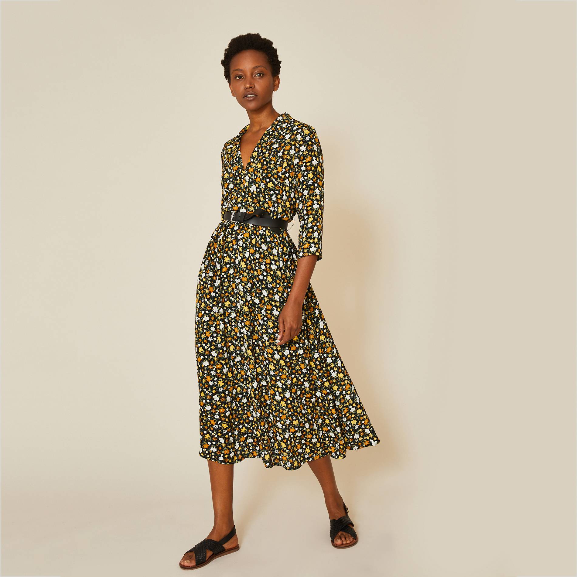 Robe chemise, Noir, large image number 0