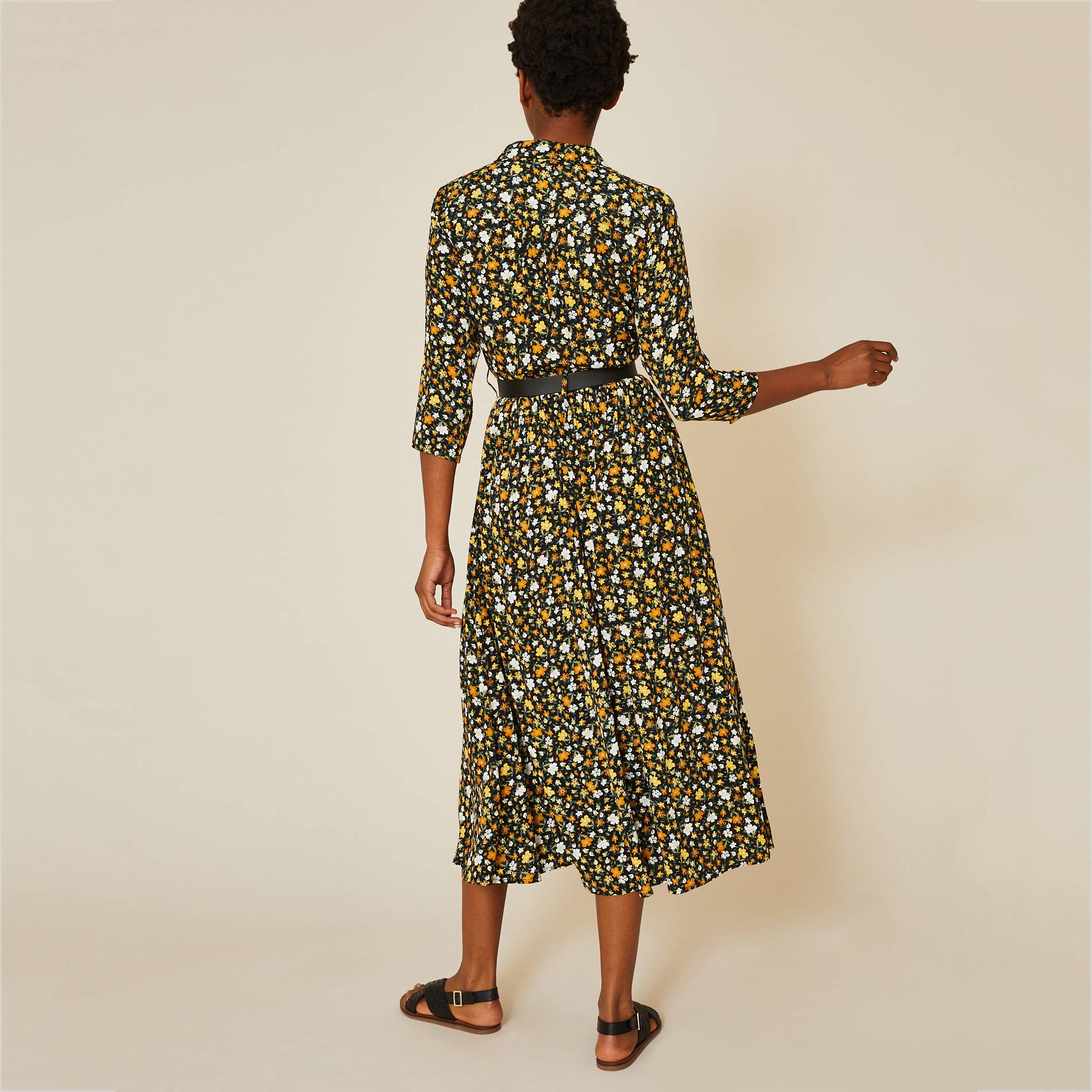 Robe chemise, Noir, large image number 1