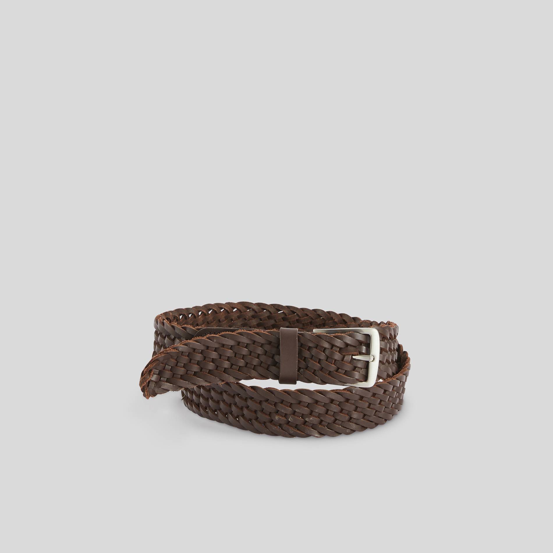 Ceinture tressée, Chocolat, large image number 0