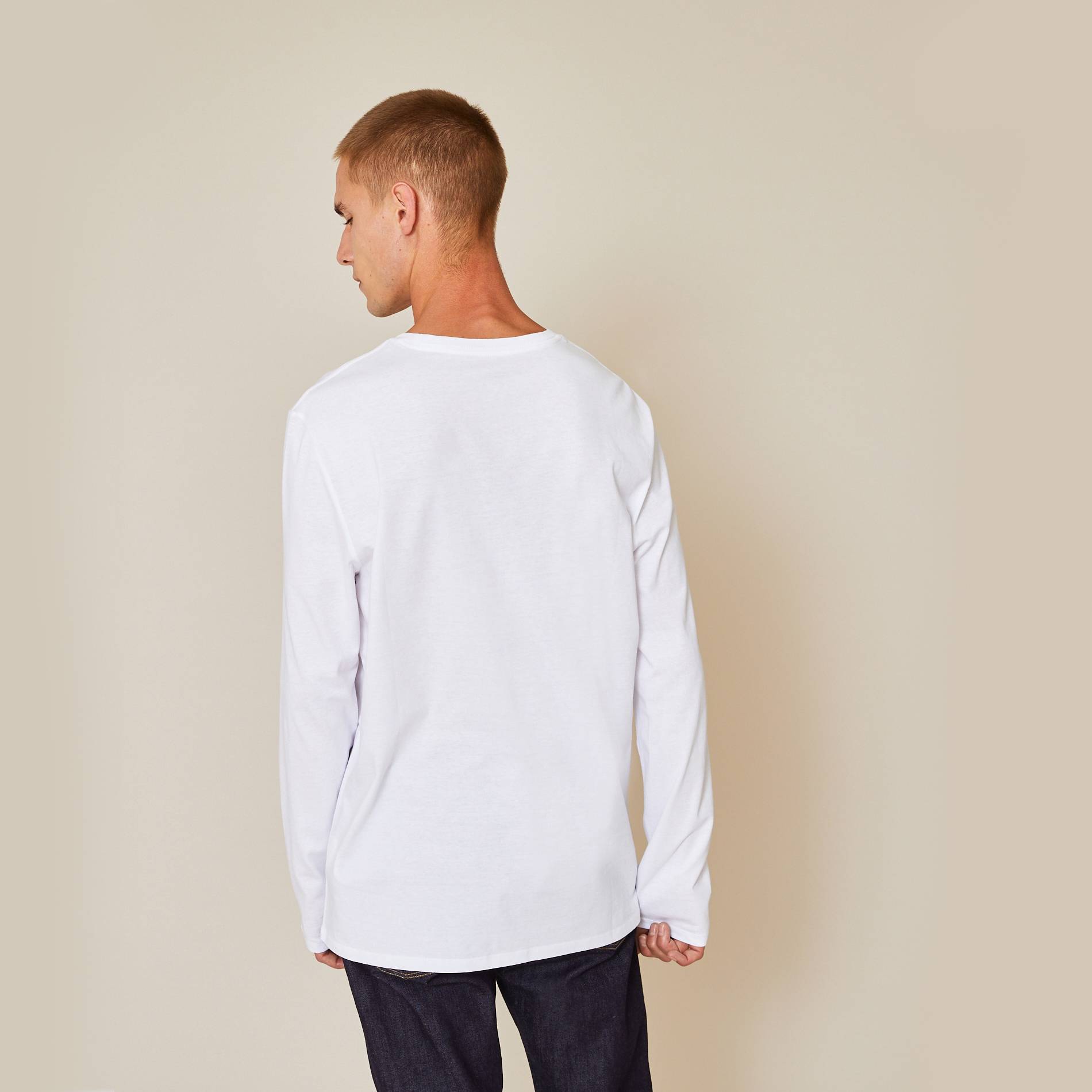 T-shirt manches longues en coton BIO, Blanc, large image number 1.0