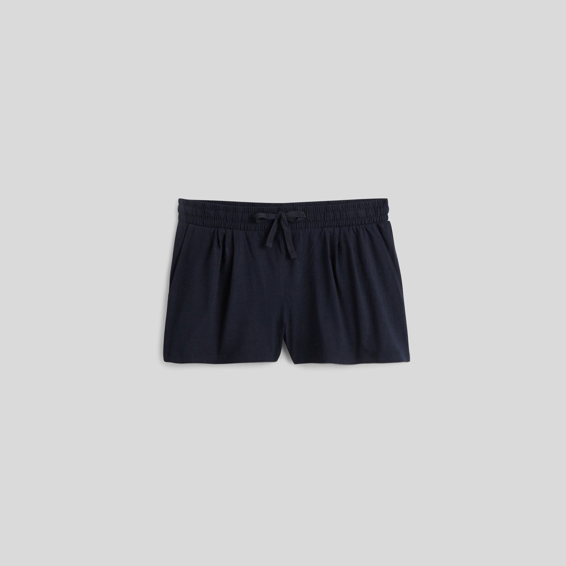 Short uni en coton BIO, Bleu marine, large image number 0.0