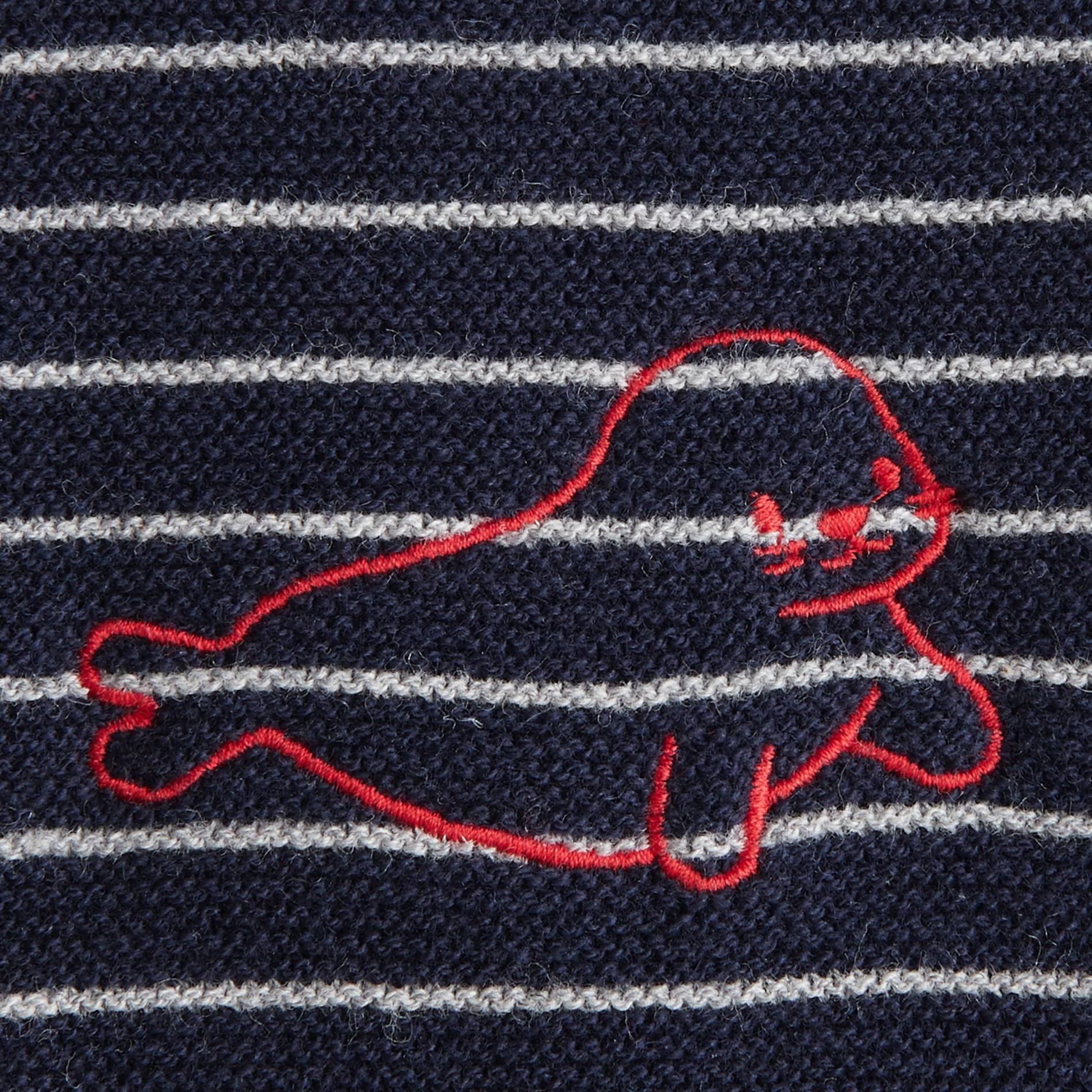 Ensemble en tricot brodé, Bleu marine, large image number 2