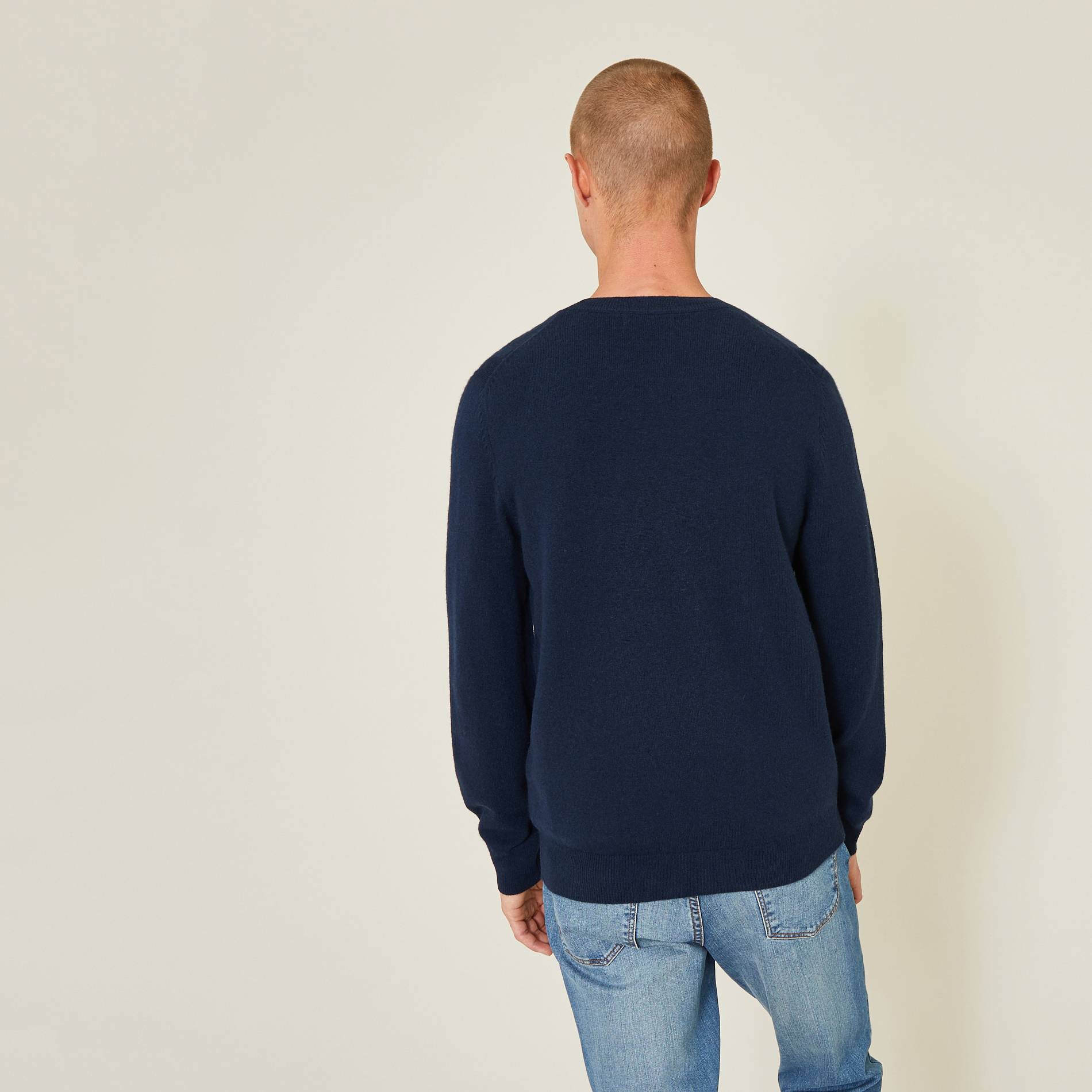 Pull en laine et cachemire, Bleu clair, large image number 1