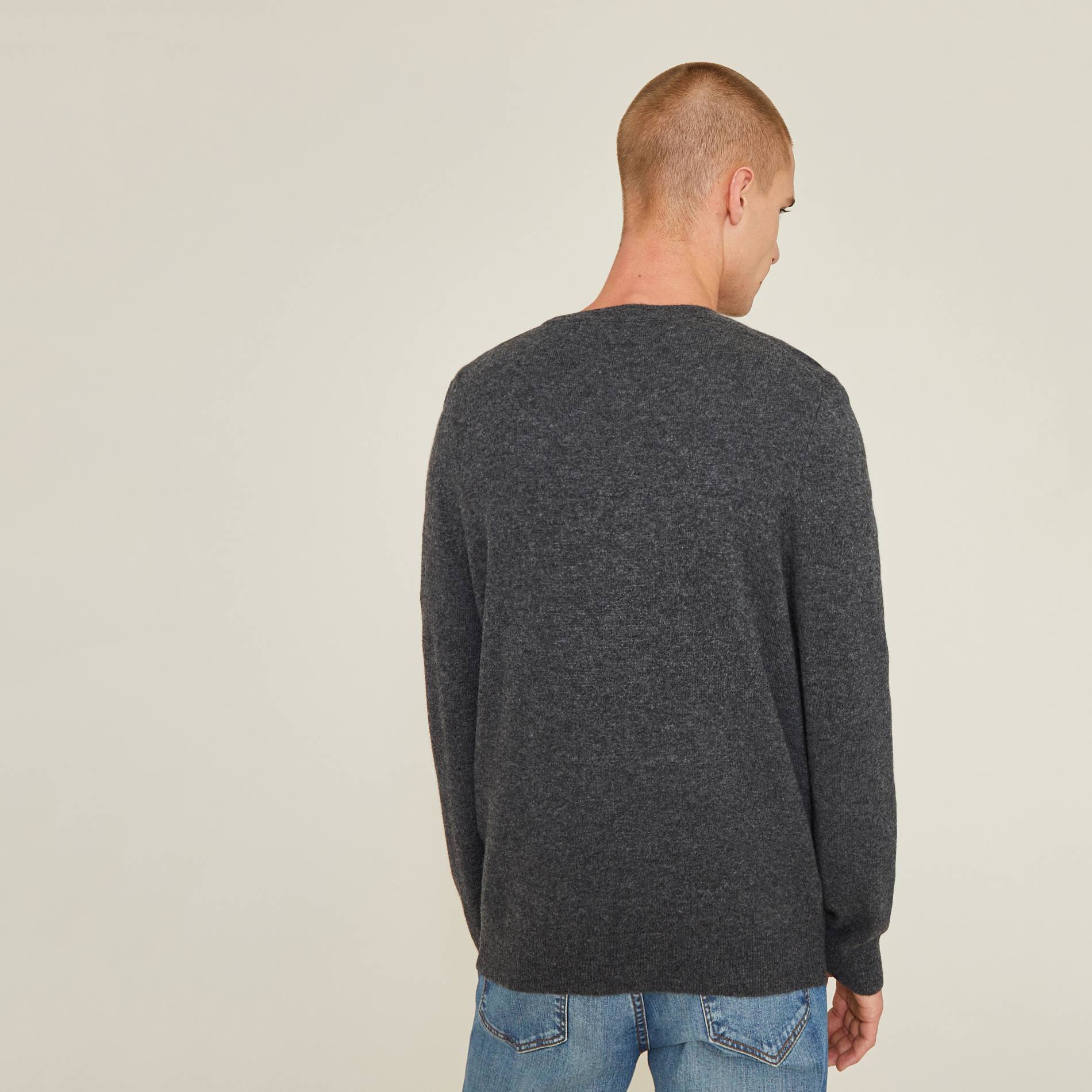 Pull en laine et cachemire, Gris clair, large image number 1