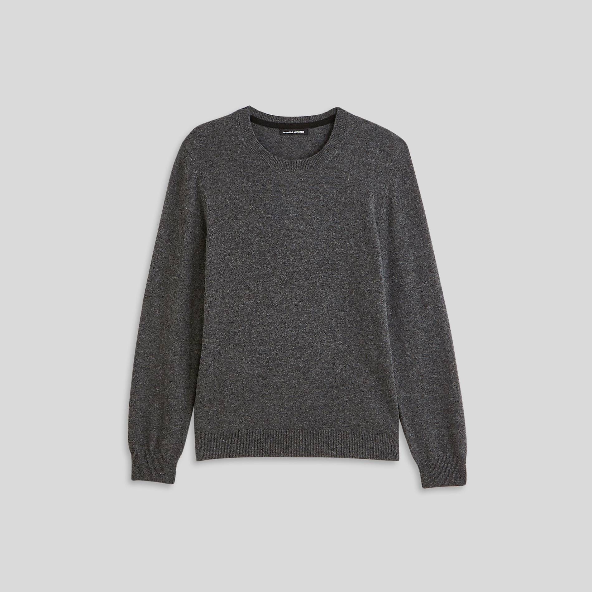 Pull en laine et cachemire, Gris clair, large image number 2