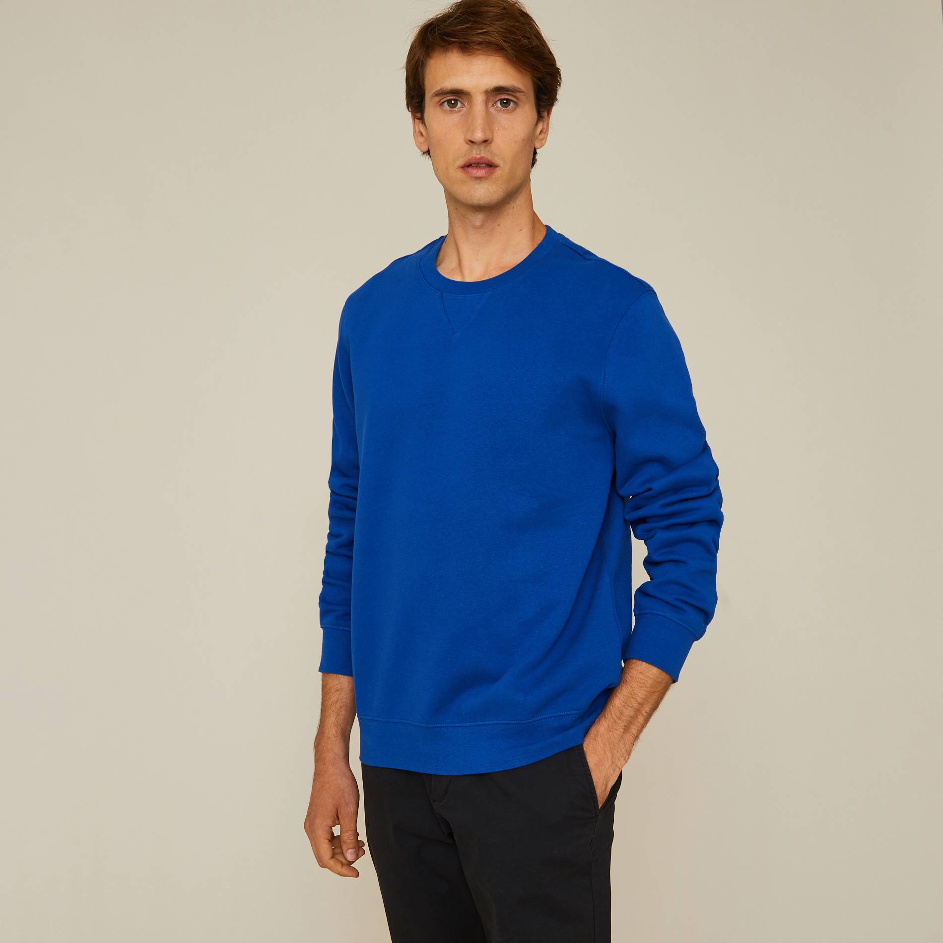 Sweat contenant du coton BIO, Indigo, large image number 0