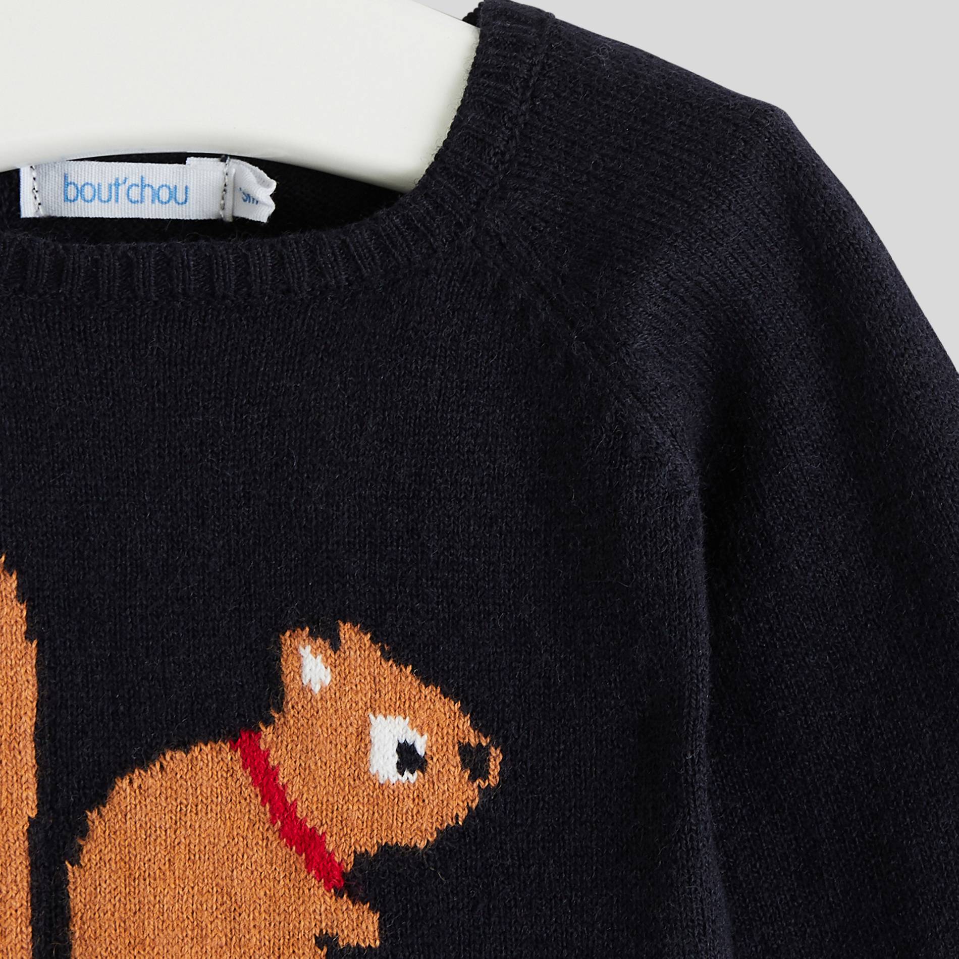 Pull intarsia, Bleu marine, large image number 2