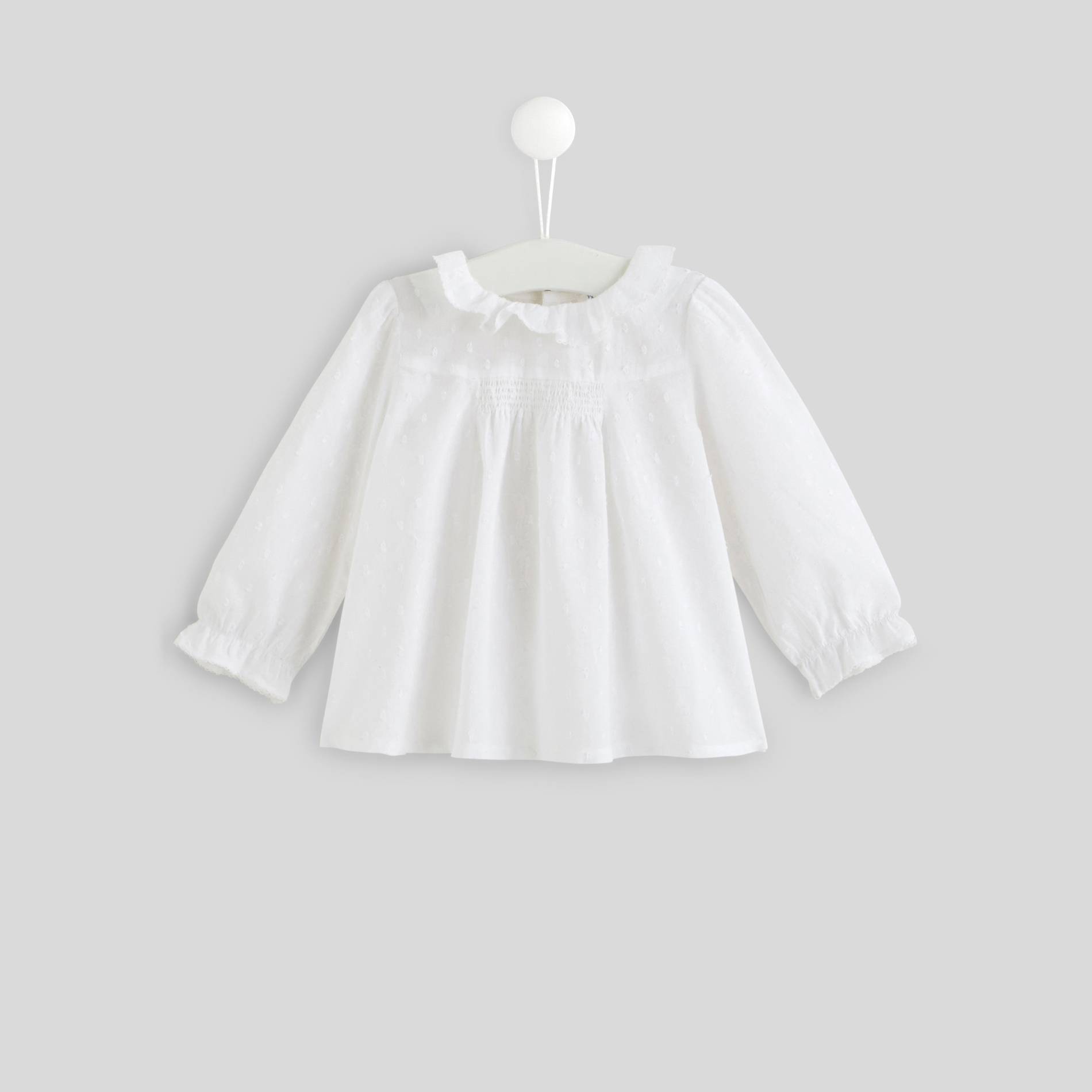 Blouse manche longue, Blanc, large image number 0