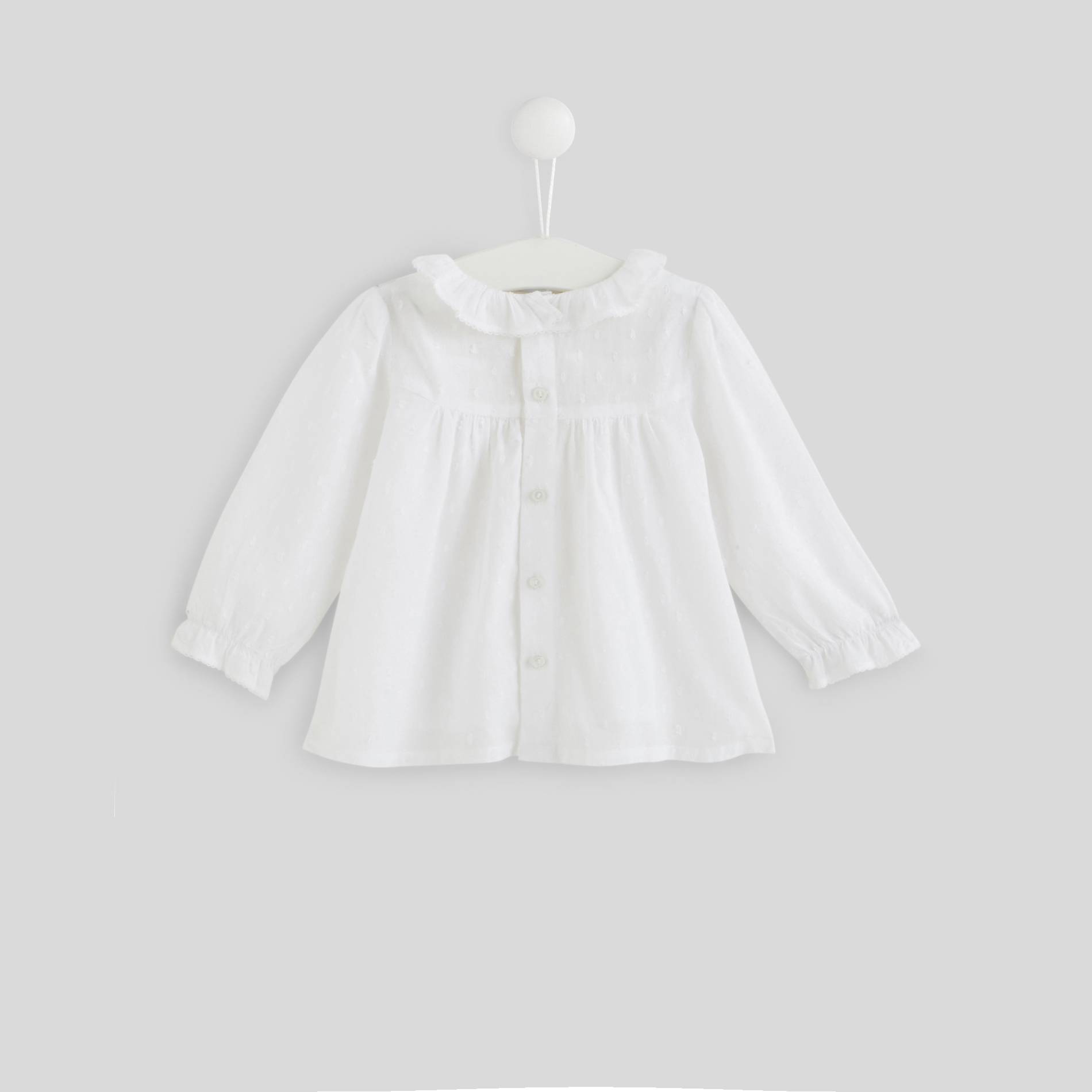 Blouse manche longue, Blanc, large image number 1.0