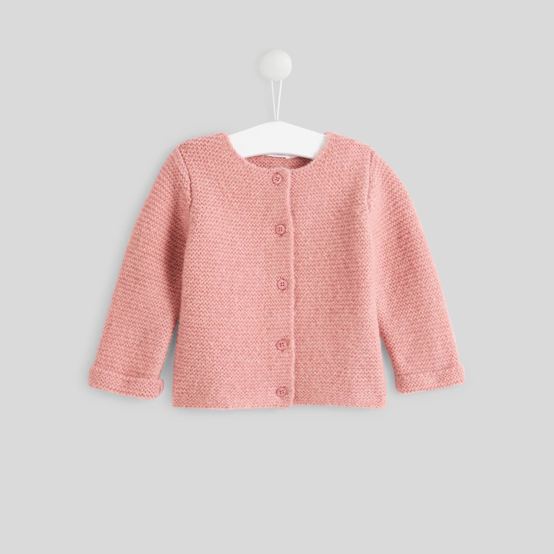 Cardigan point mousse, Bois de rose, large image number 0.0