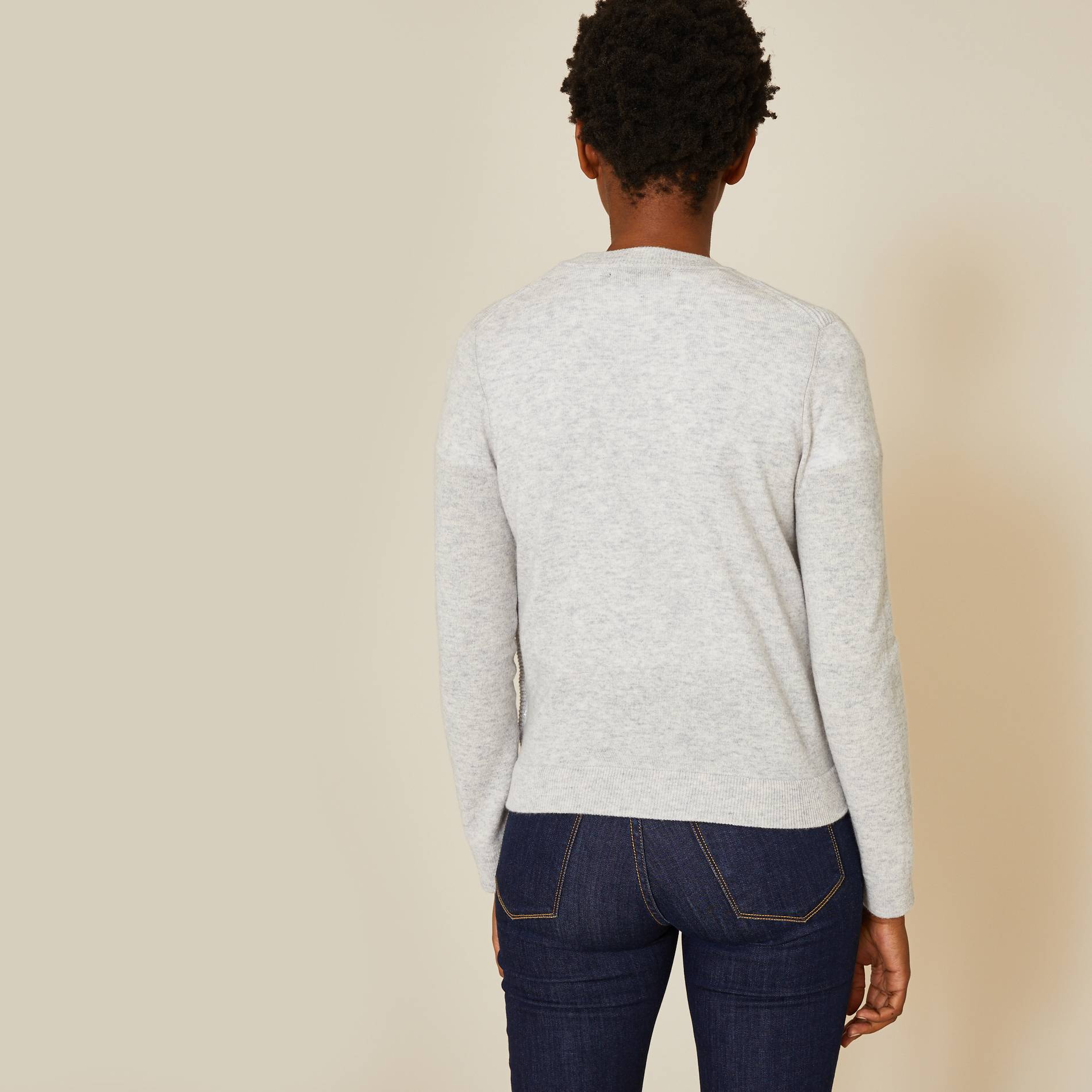 Cardigan contenant de la laine et du cachemire, Gris clair, large image number 1