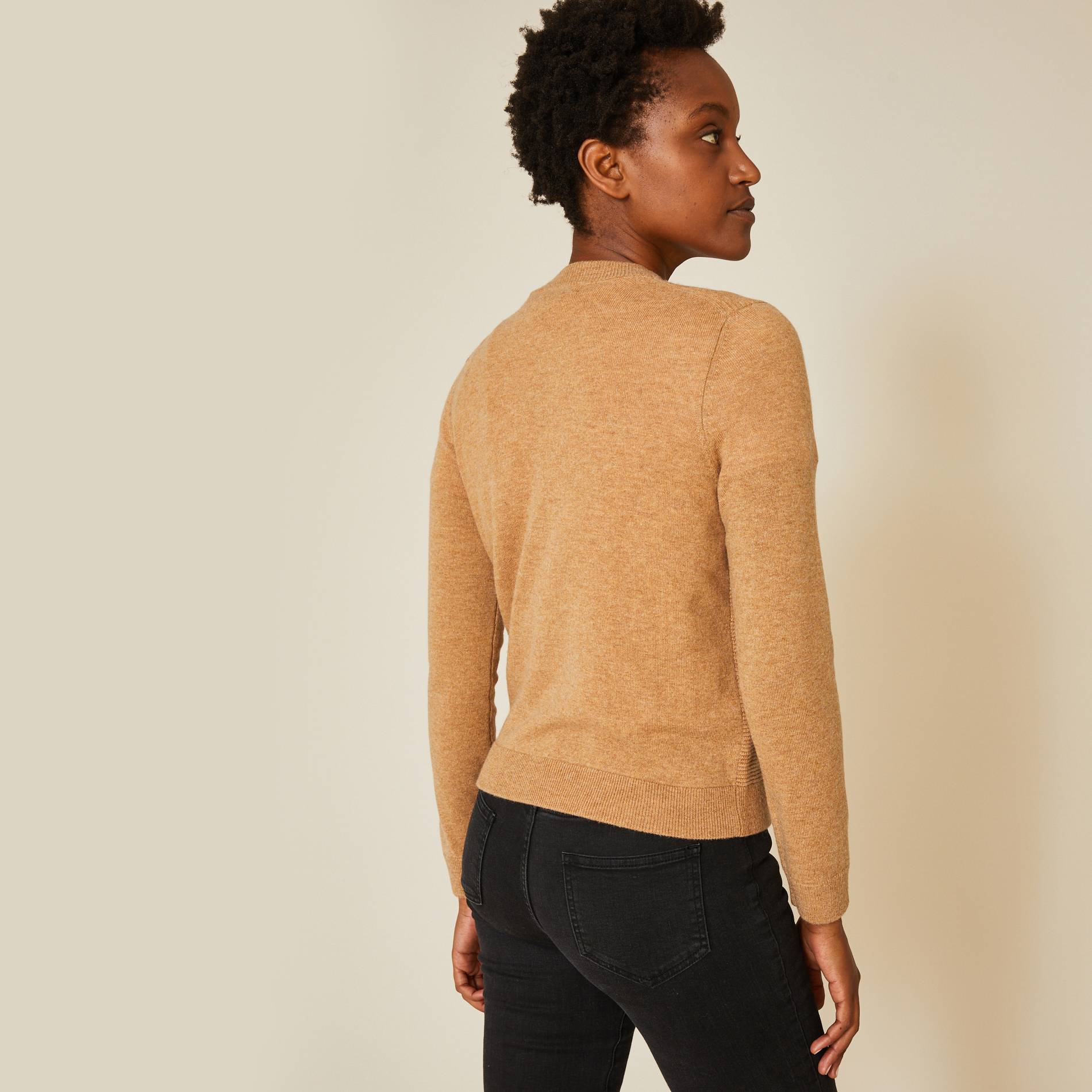 Cardigan contenant de la laine et du cachemire, Ecru, large image number 1.0