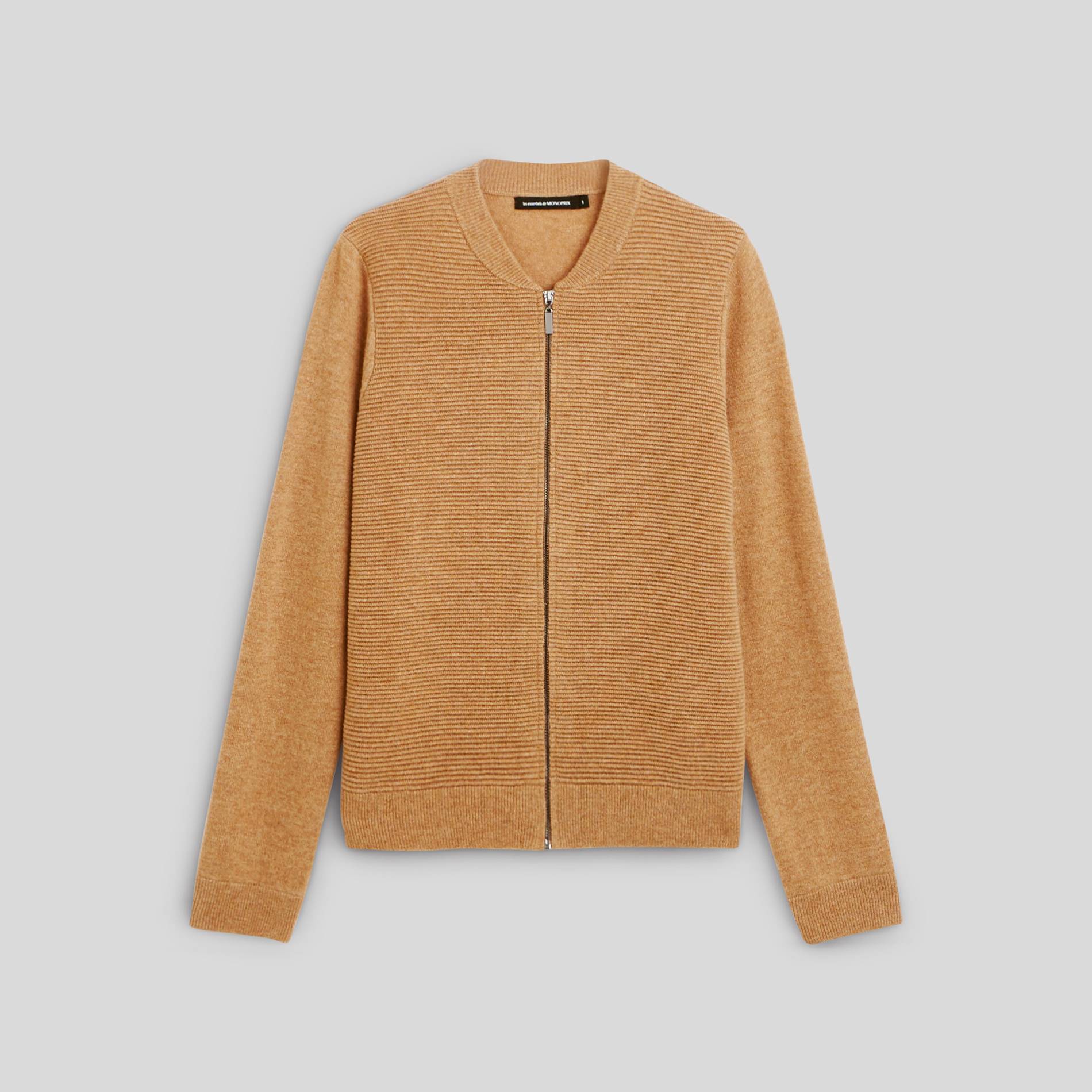 Cardigan contenant de la laine et du cachemire, Ecru, large image number 2