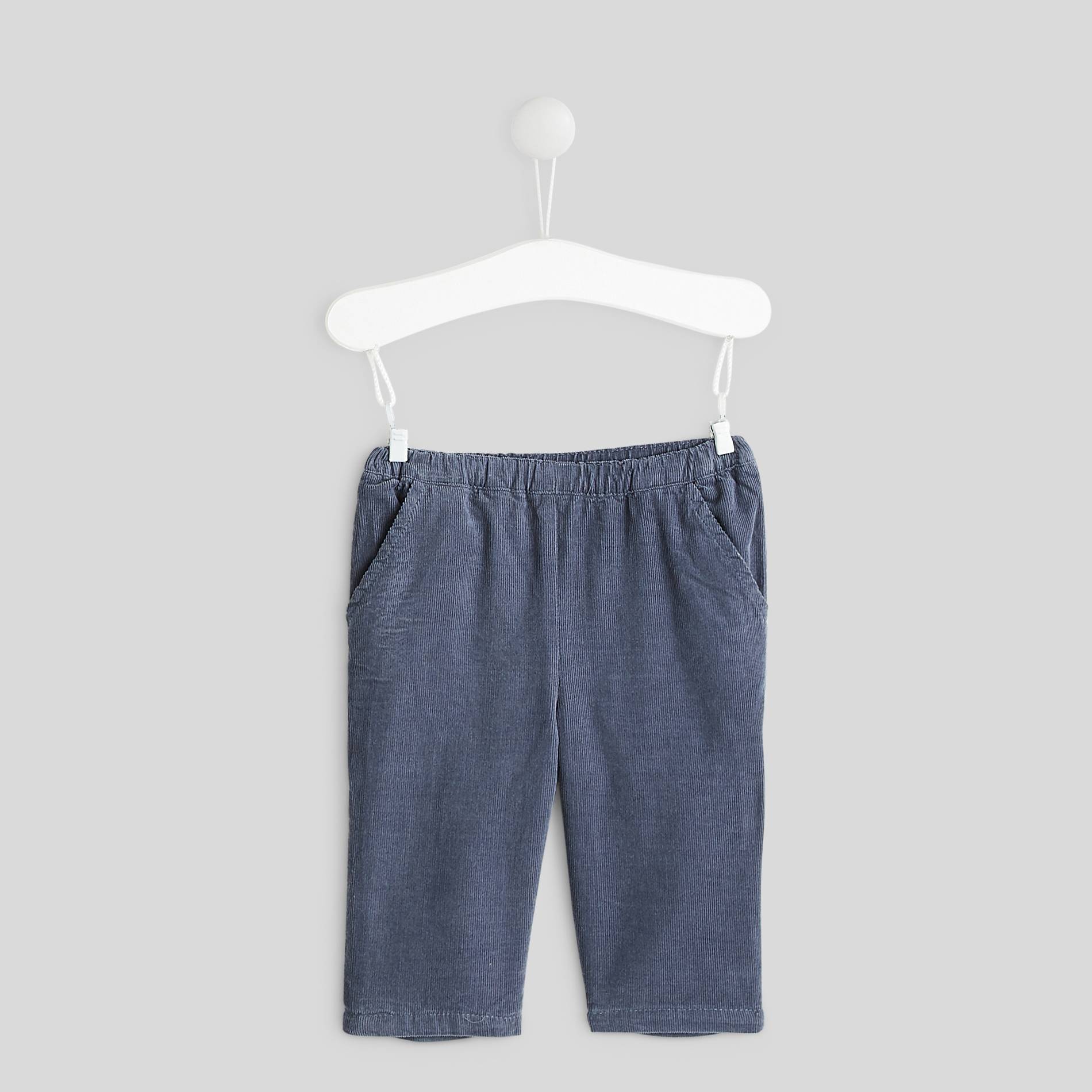 Pantalon en velours, Bleu gris, large image number 0