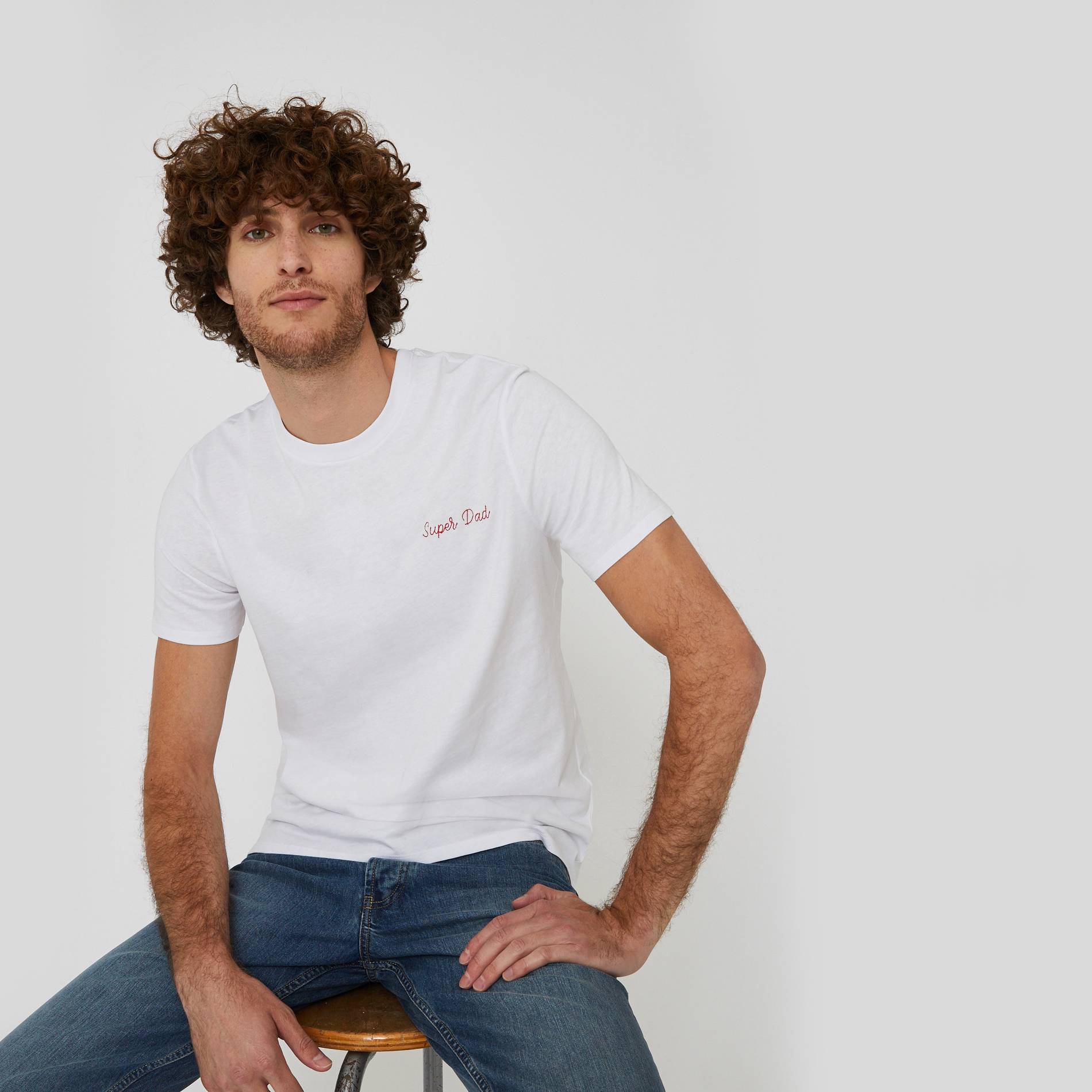T-shirt à message en coton BIO, Blanc, large image number 0