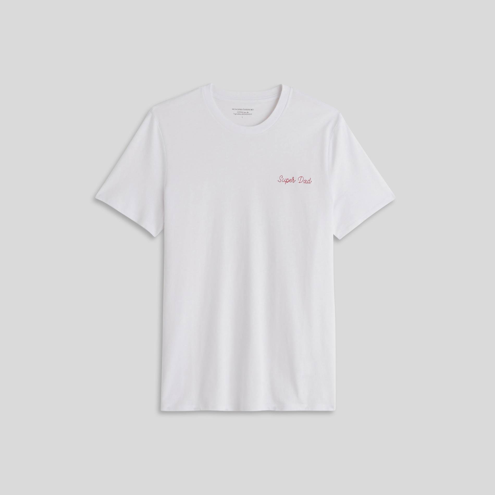 T-shirt à message en coton BIO, Blanc, large image number 2