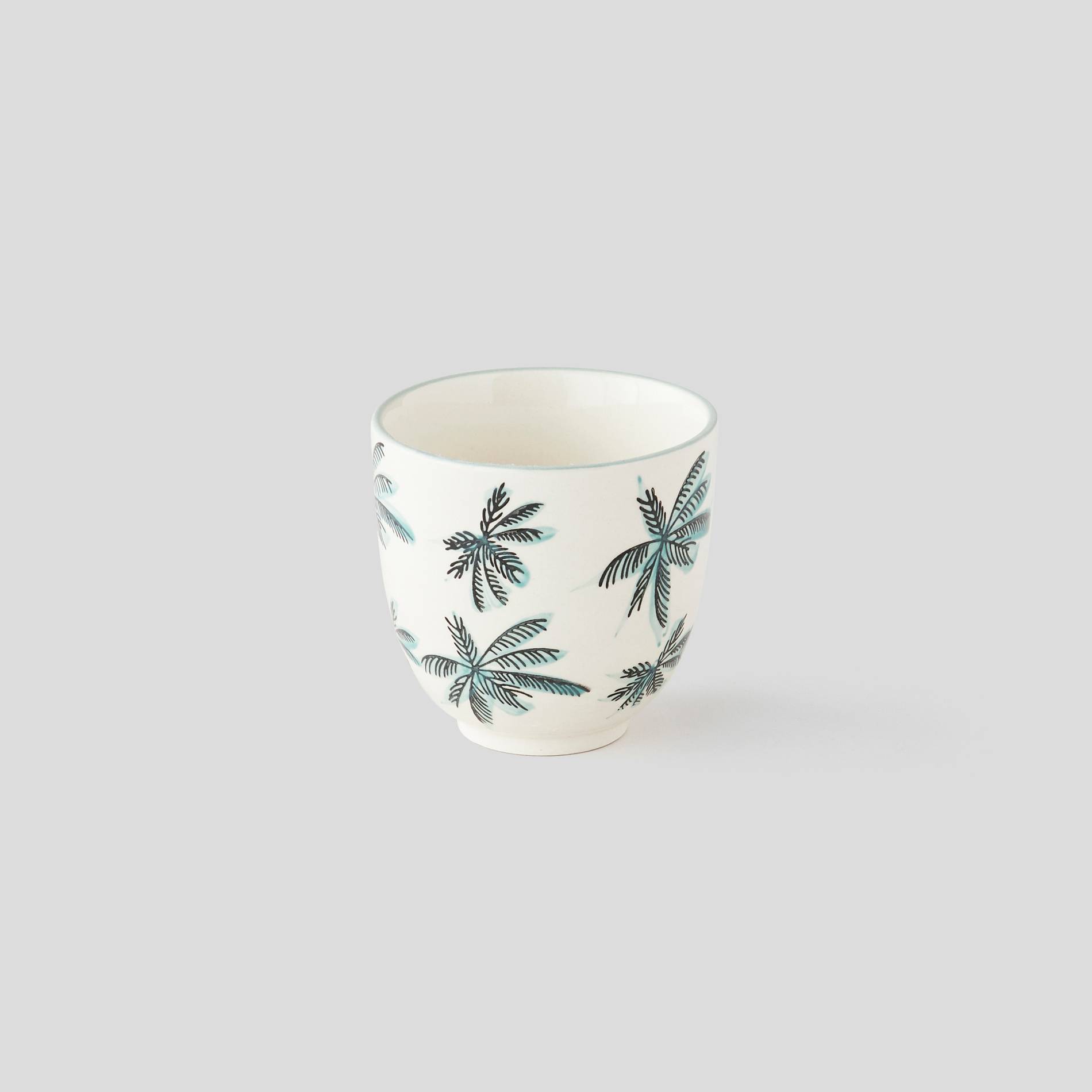 Tasse, Palmiers, Blanc, large image number 0