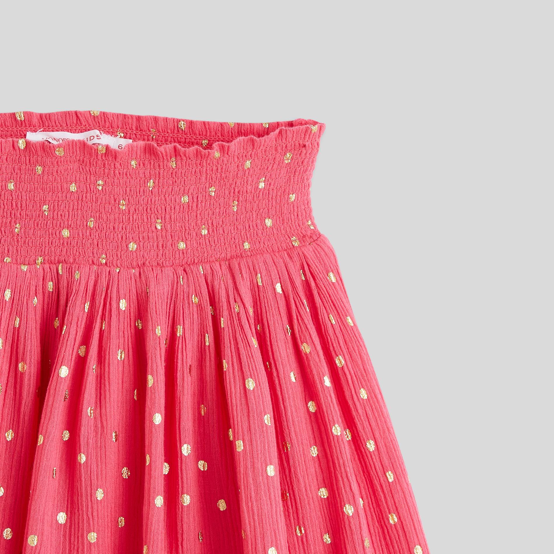 Jupe short en crêpon, Fuchsia, large image number 2