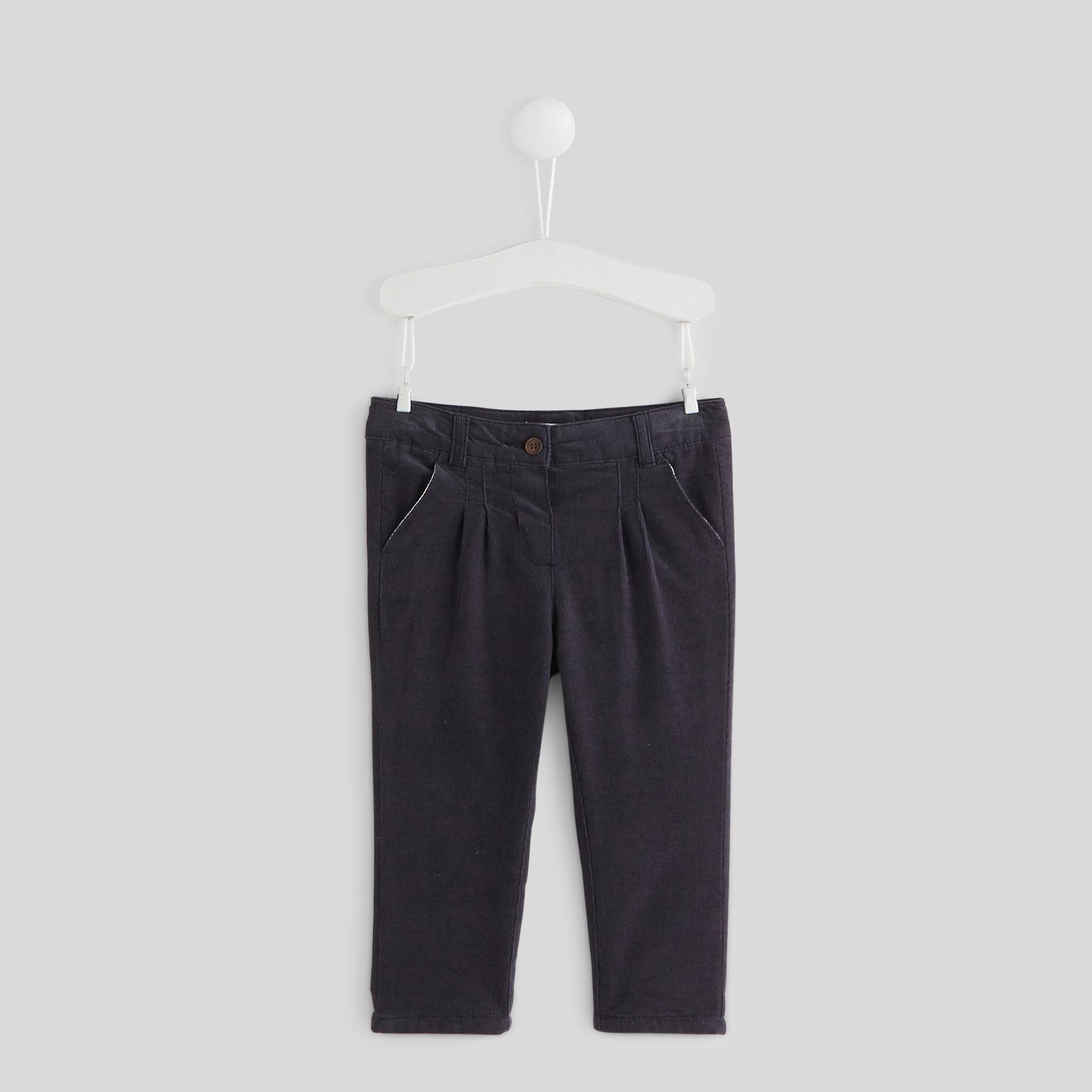 Pantalon en velours, Bleu marine, large image number 0