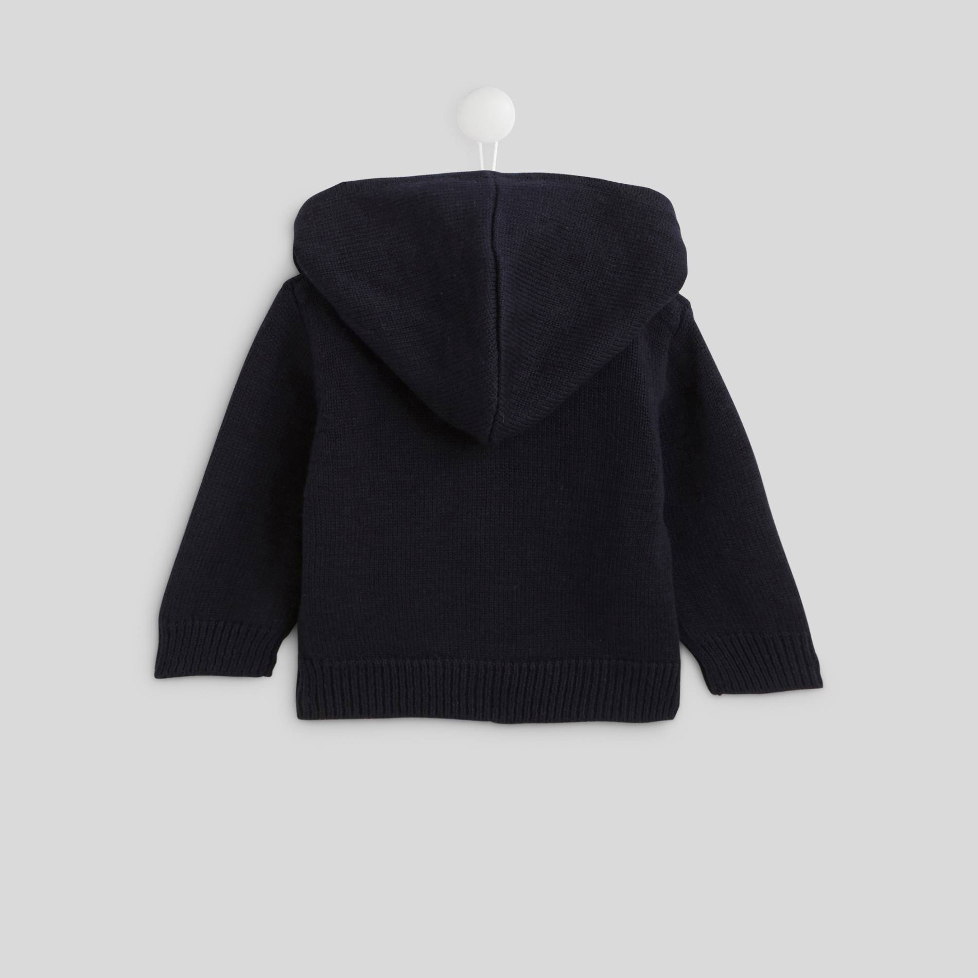 Cardigan à capuche Oeko-Tex, Bleu marine, large image number 1.0