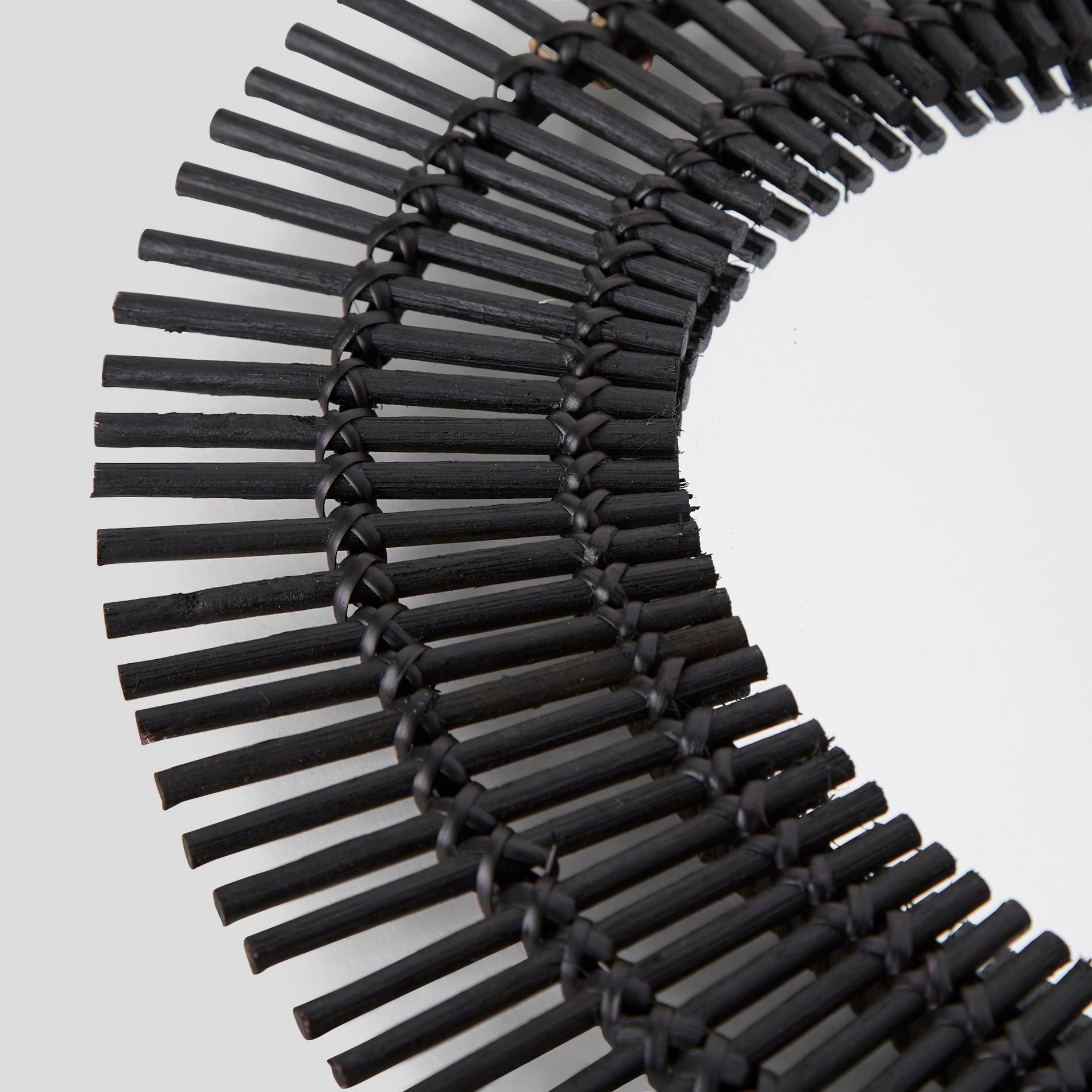 Miroir oval, Noir, large image number 1