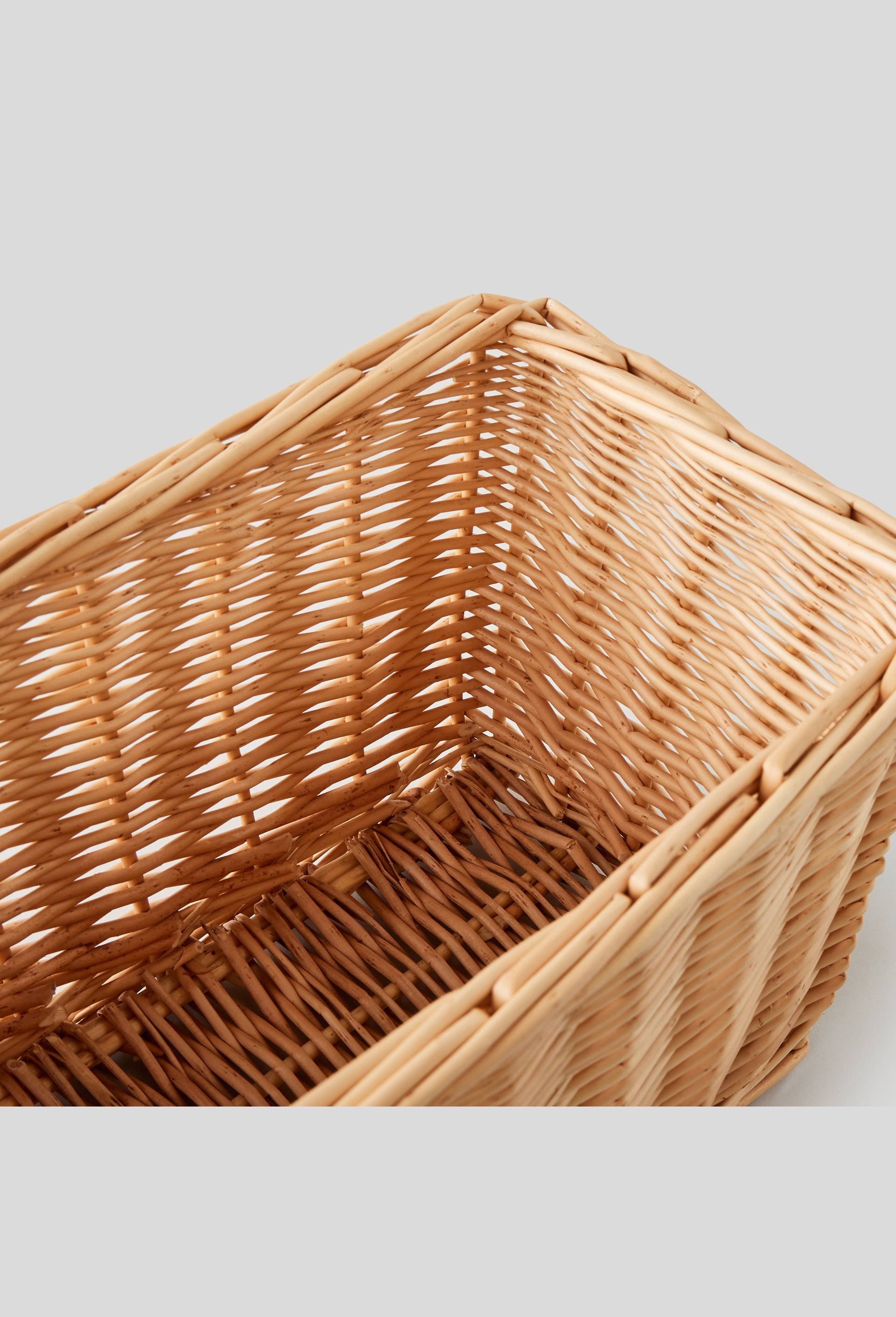 Rangement rectangle en rotin, Beige clair, large image number 1