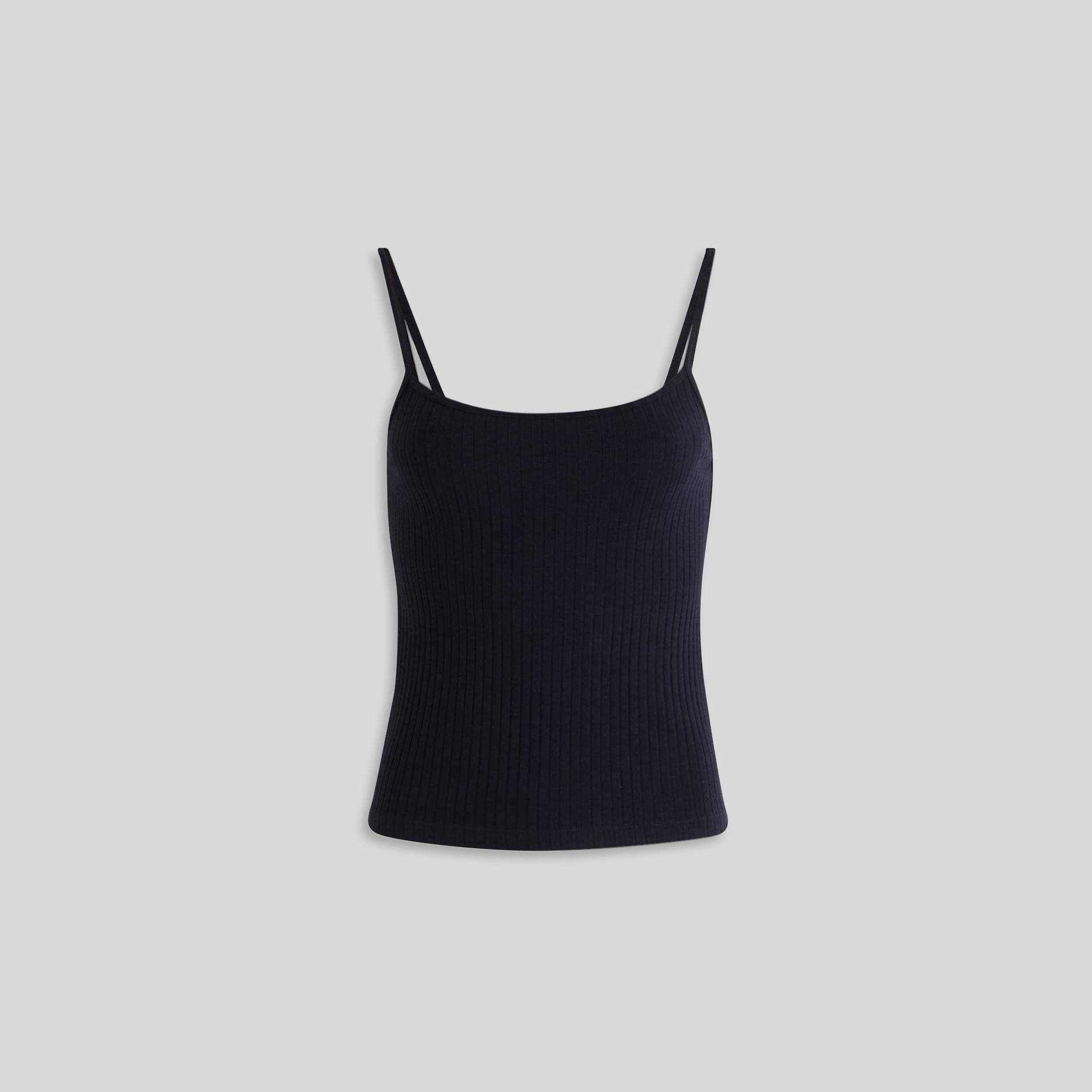 Top côtelé jersey, Bleu marine, large image number 0