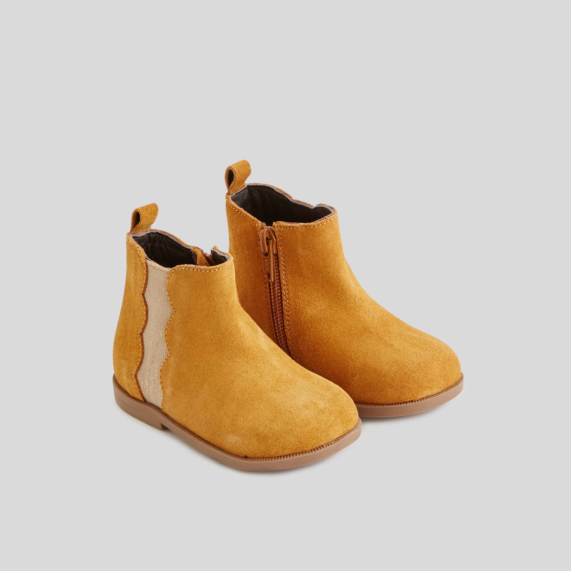 Bottines en cuir, Brun clair, large image number 1.0