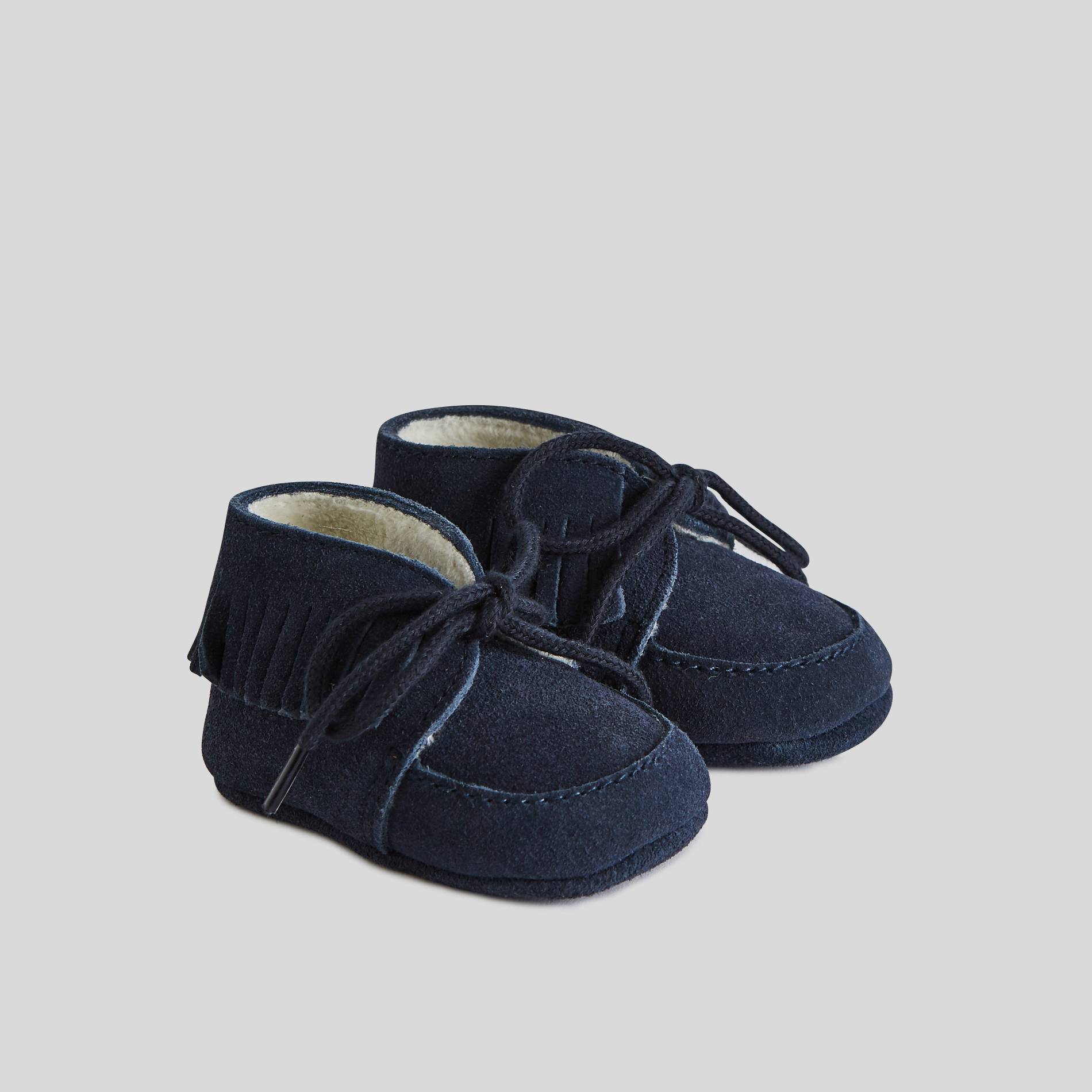 Chaussures en cuir, Bleu marine, large image number 1