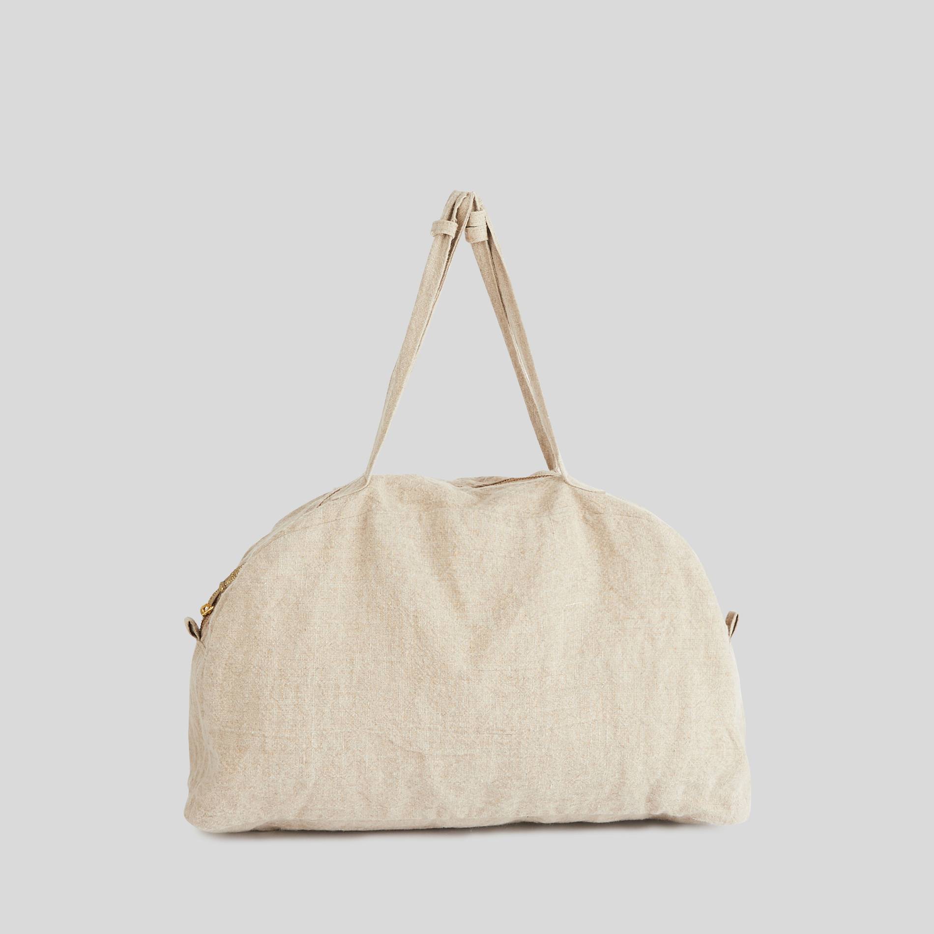 Sac polochon en lin, Coquille, large image number 1.0