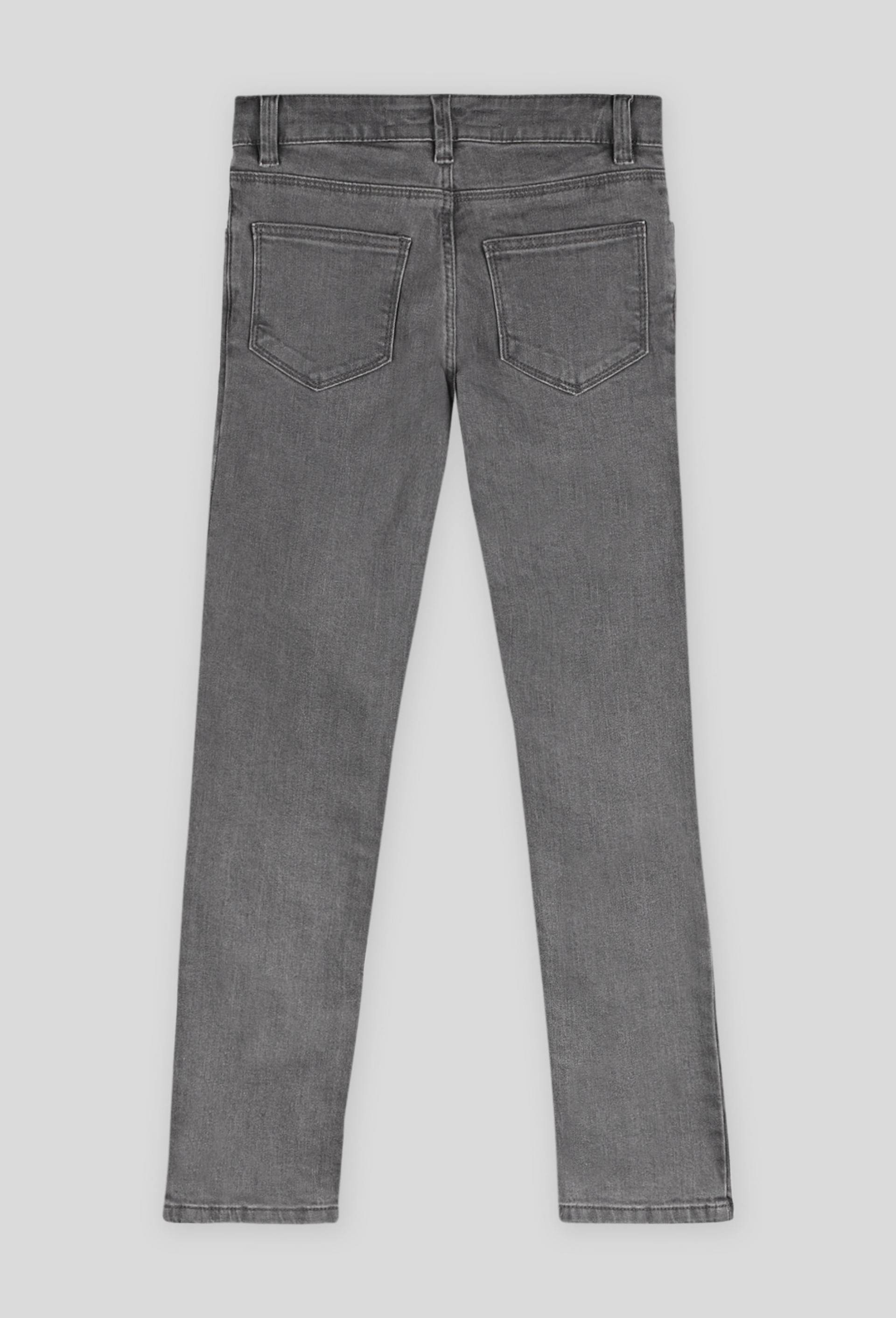 Jean slim, coton BIO et Oeko-Tex, Gris foncé, large image number 1.0