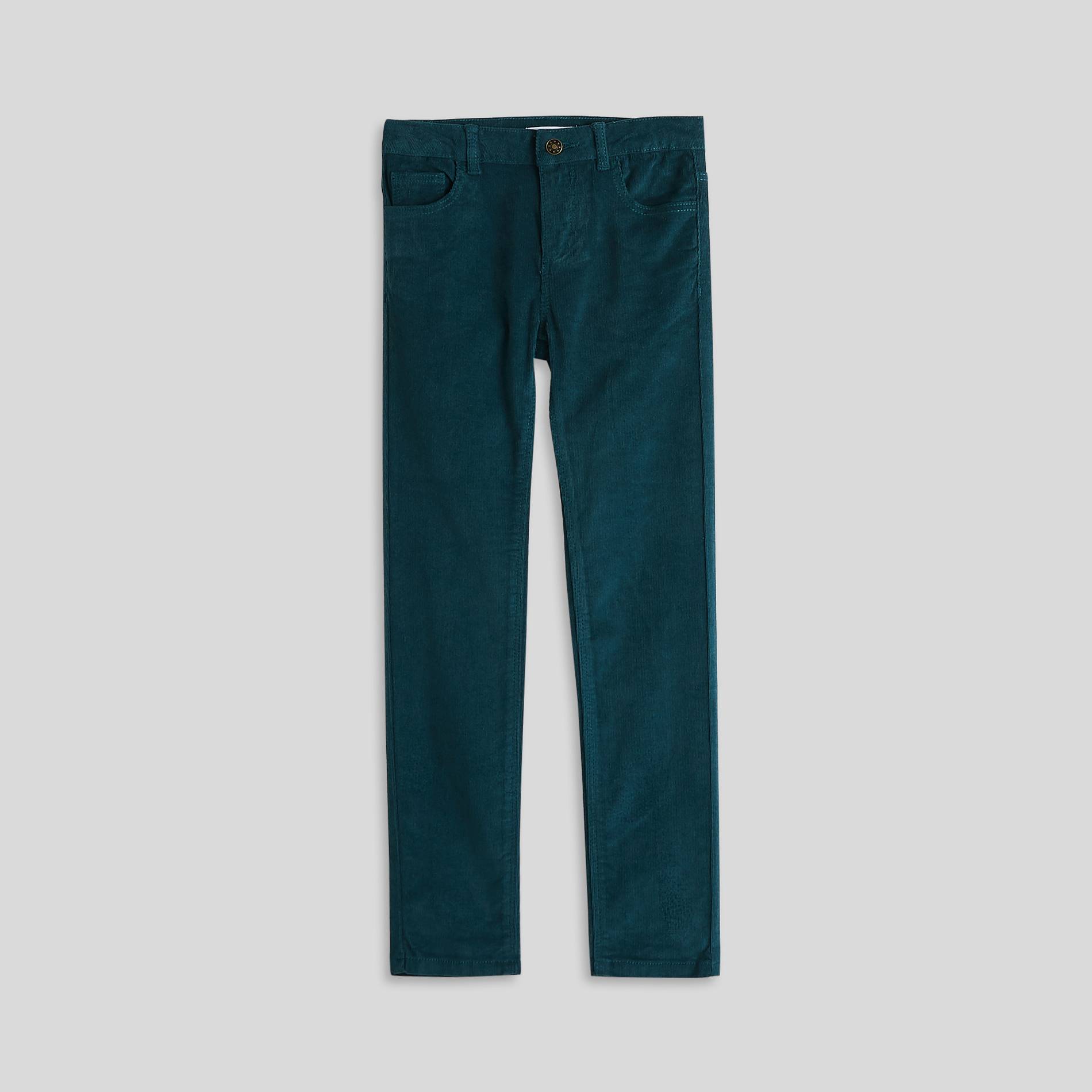 Pantalon en velours, Bleu canard, large image number 0