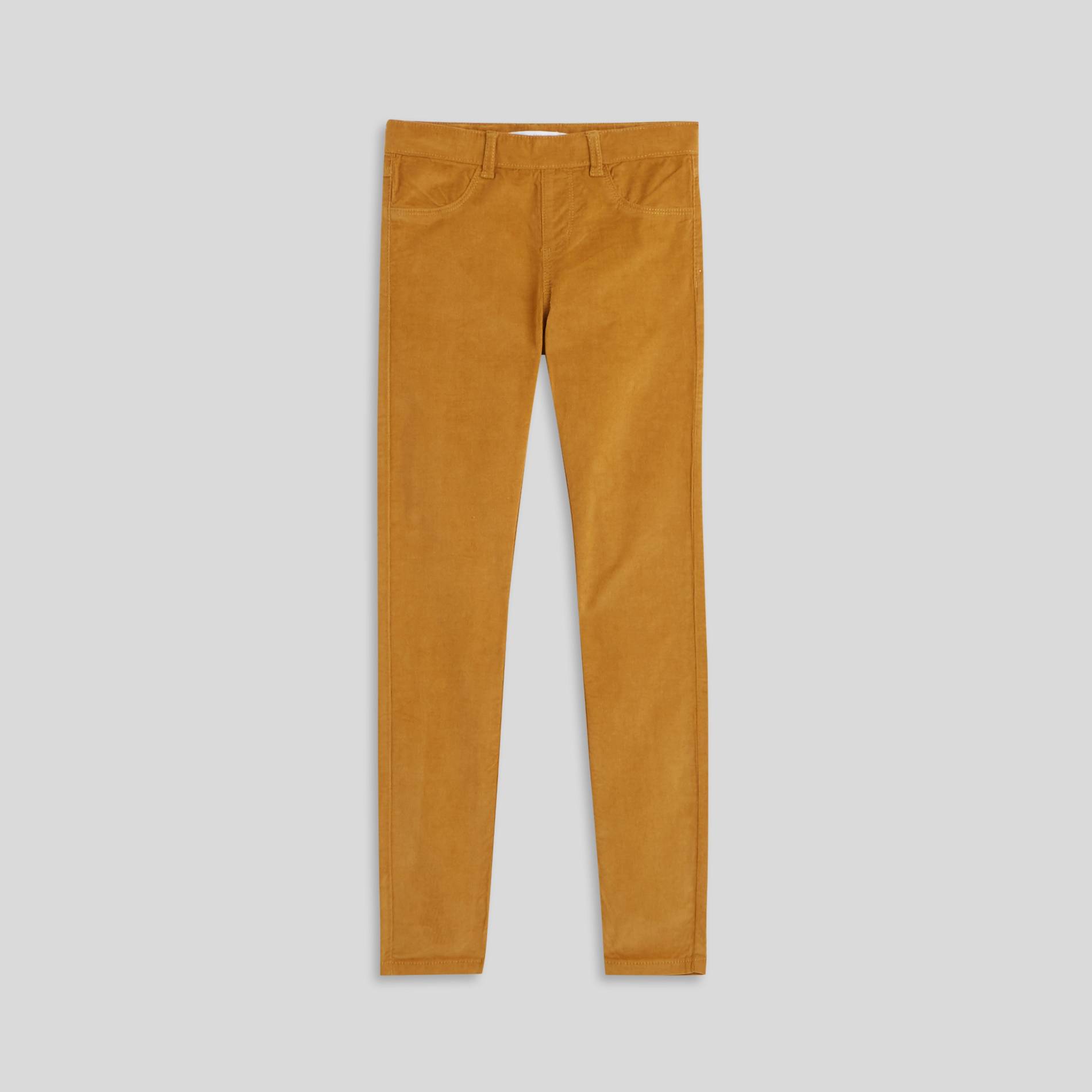 Jegging en velours, Moutarde, large image number 0.0