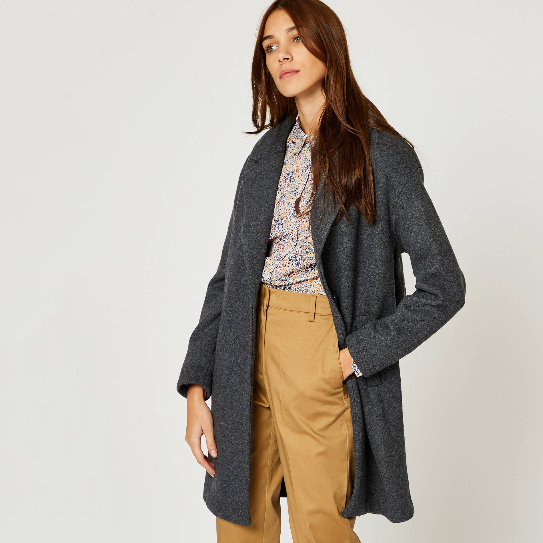 Manteau en maille, Argent, large image number 0.0