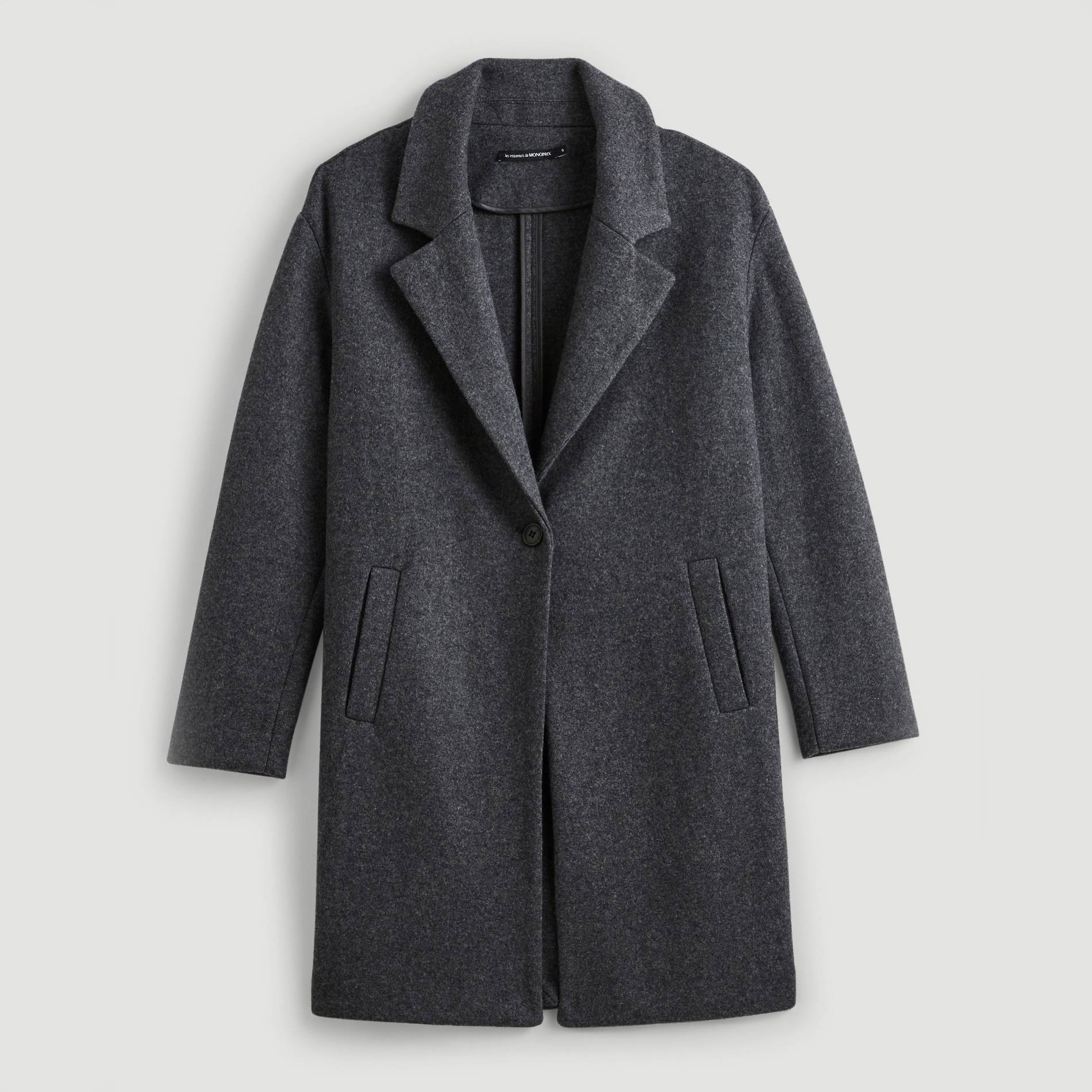 Manteau en maille, Argent, large image number 2