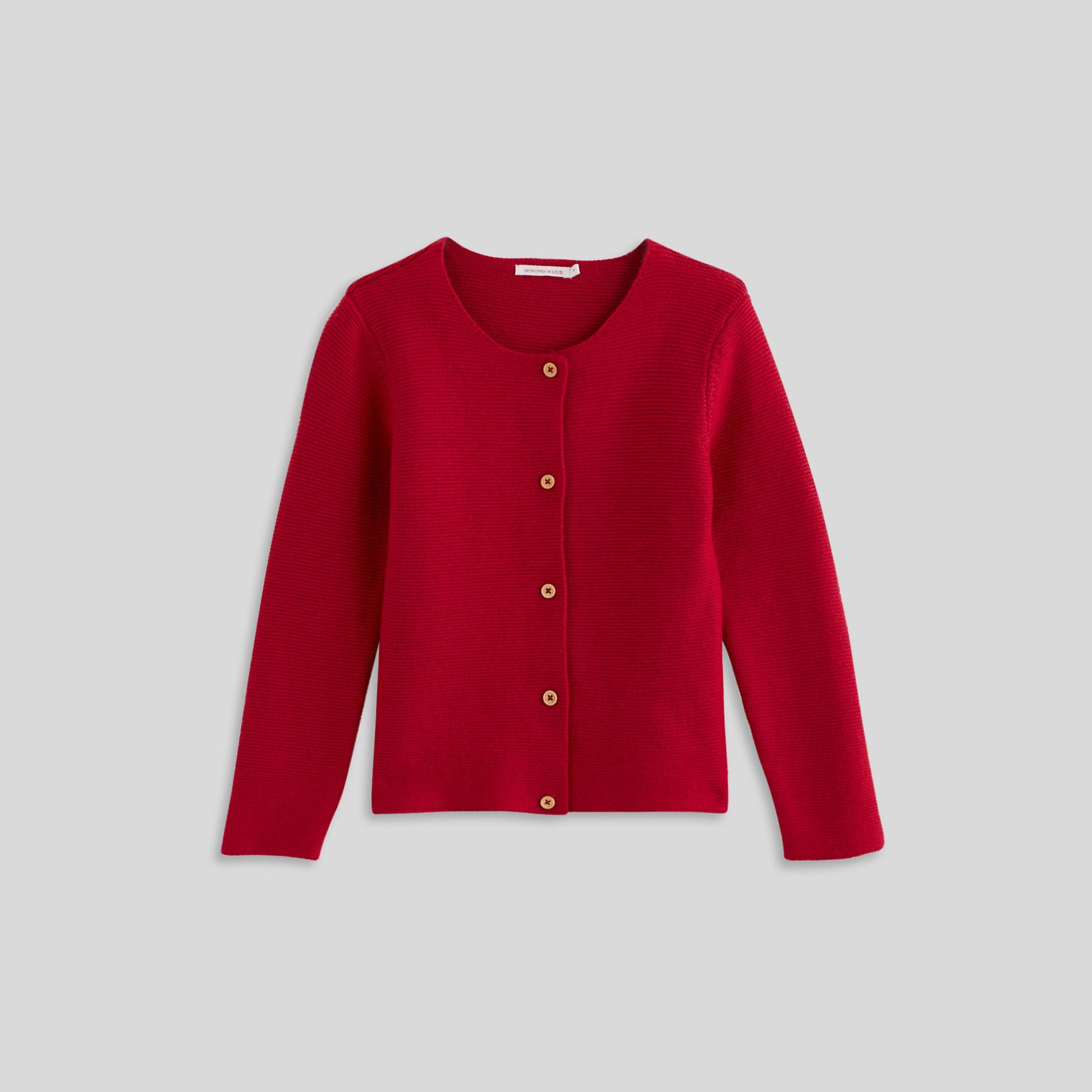 Cardigan point mousse, Fuchsia, large image number 0.0