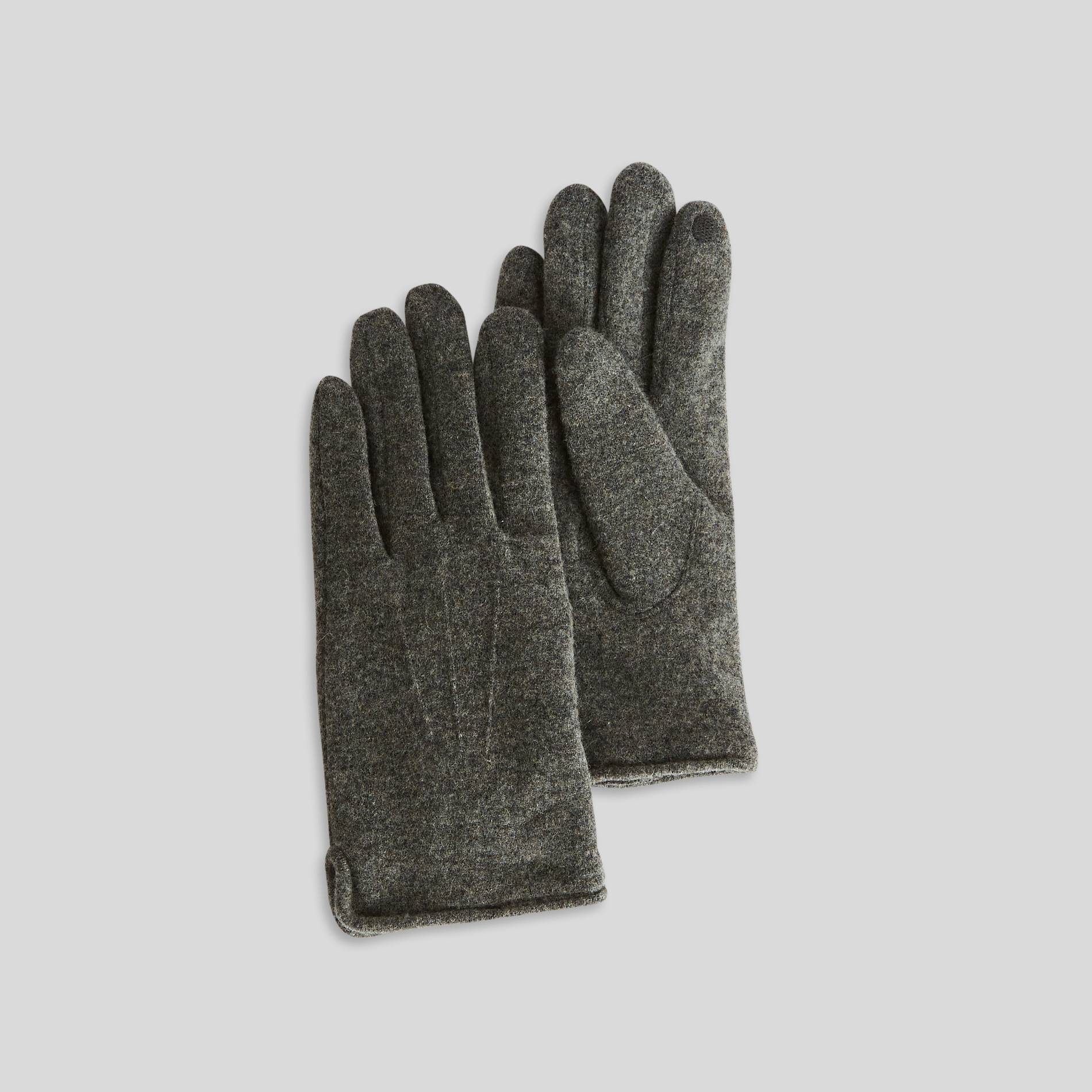 Gants tactiles en maille, Argent, large image number 0.0