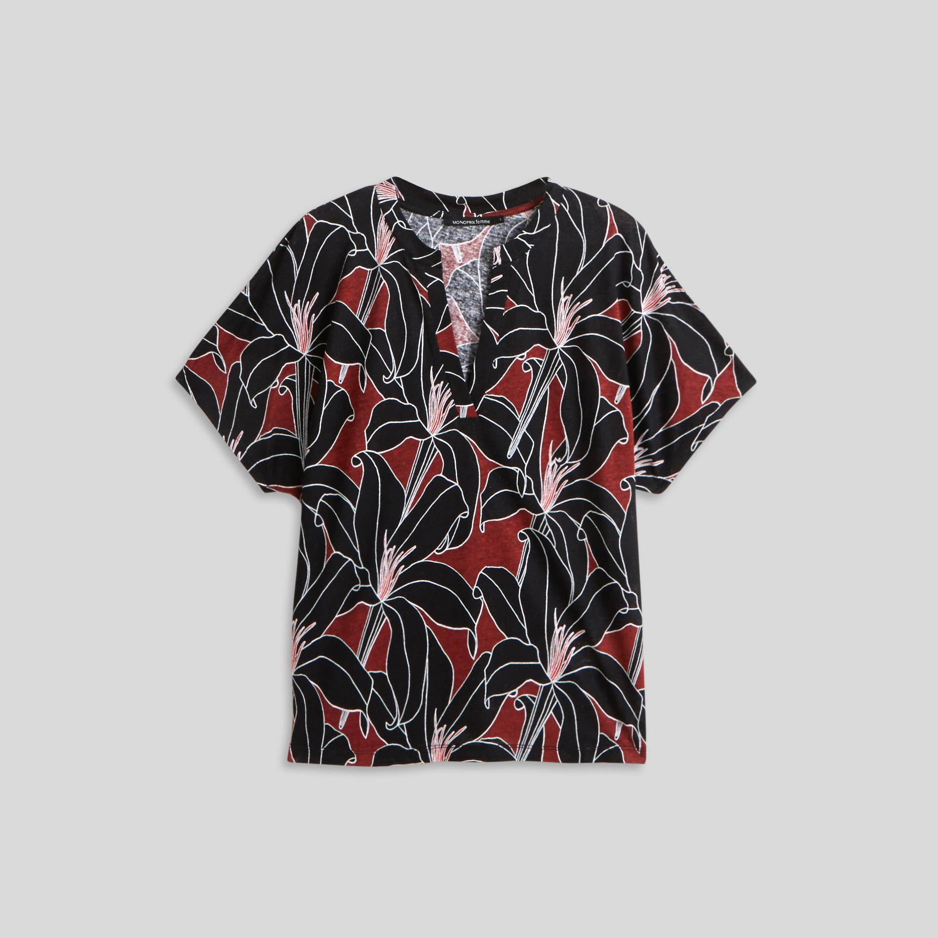 T-shirt imprimé, Chocolat, large image number 2