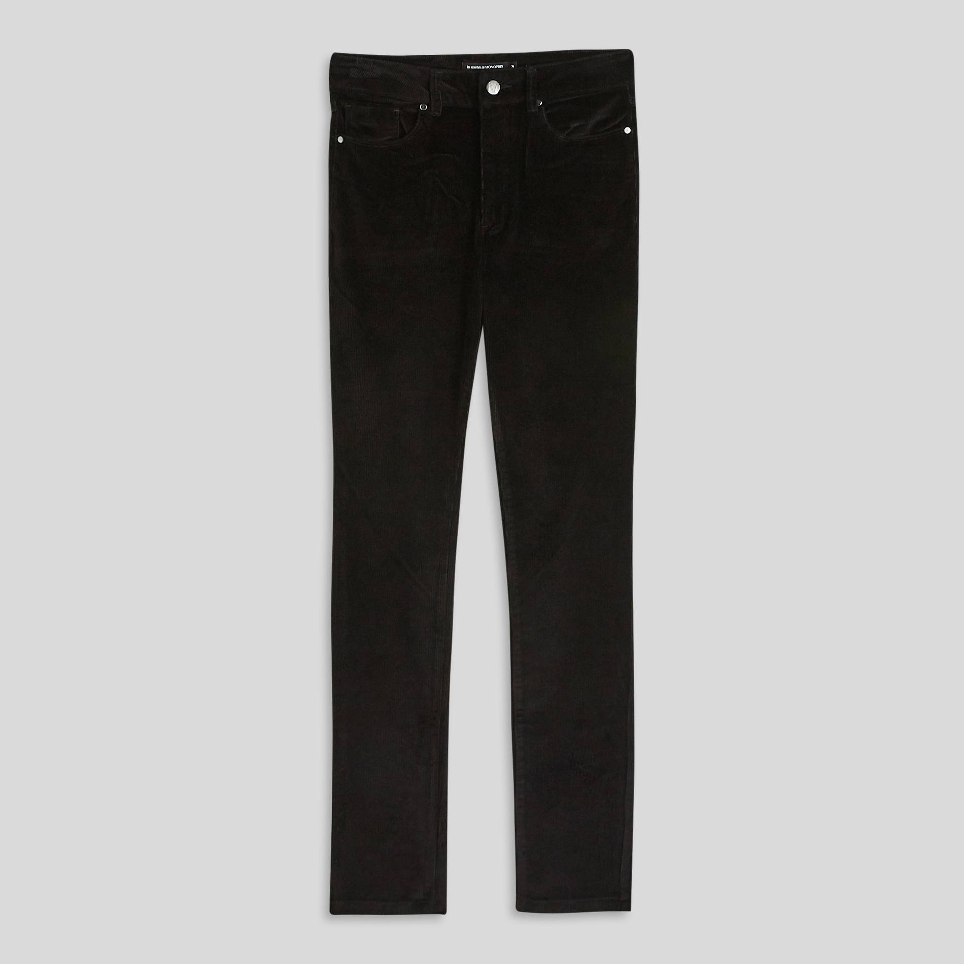 Pantalon skinny en velours, Noir, large image number 2.0