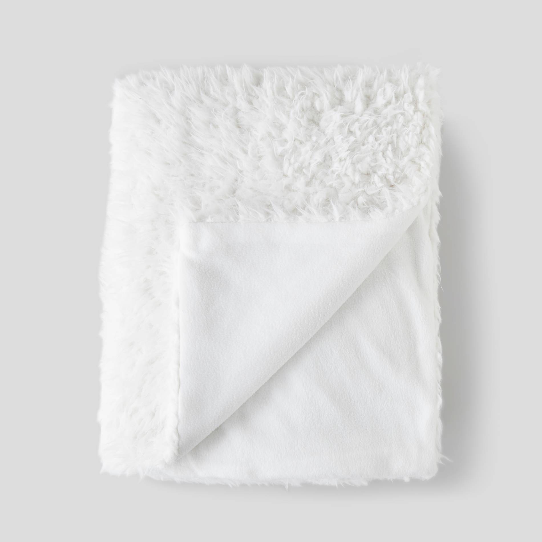 Plaid, 130x170cm, Blanc, large image number 0.0