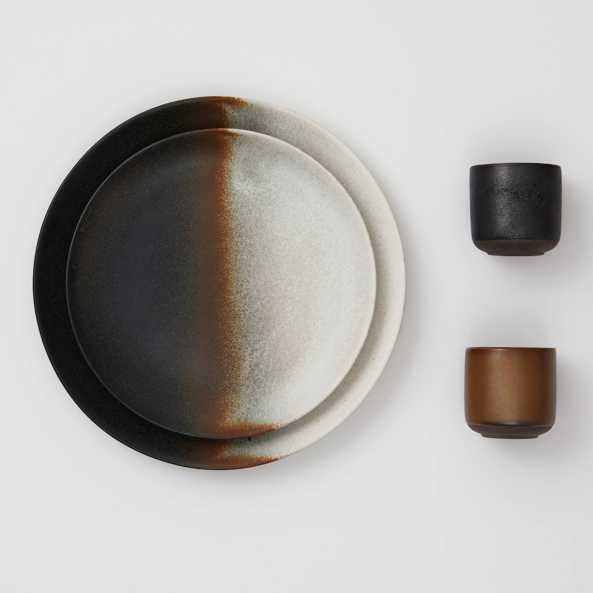 Assiette plate, Noir, large image number 2