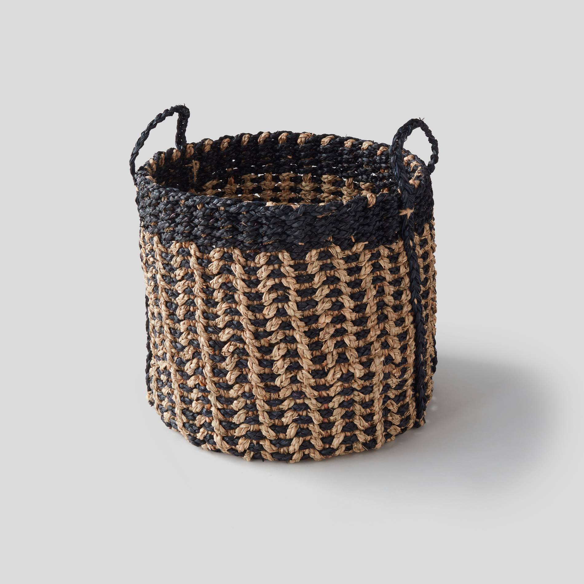 Panier bicolore, Noir, large image number 0