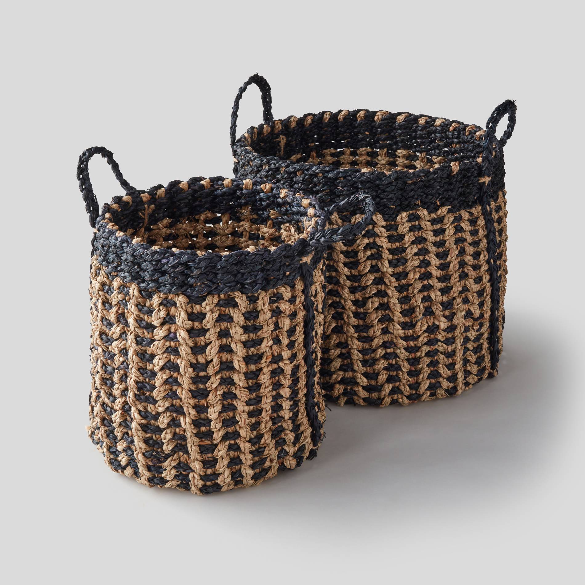 Panier bicolore, Noir, large image number 1.0
