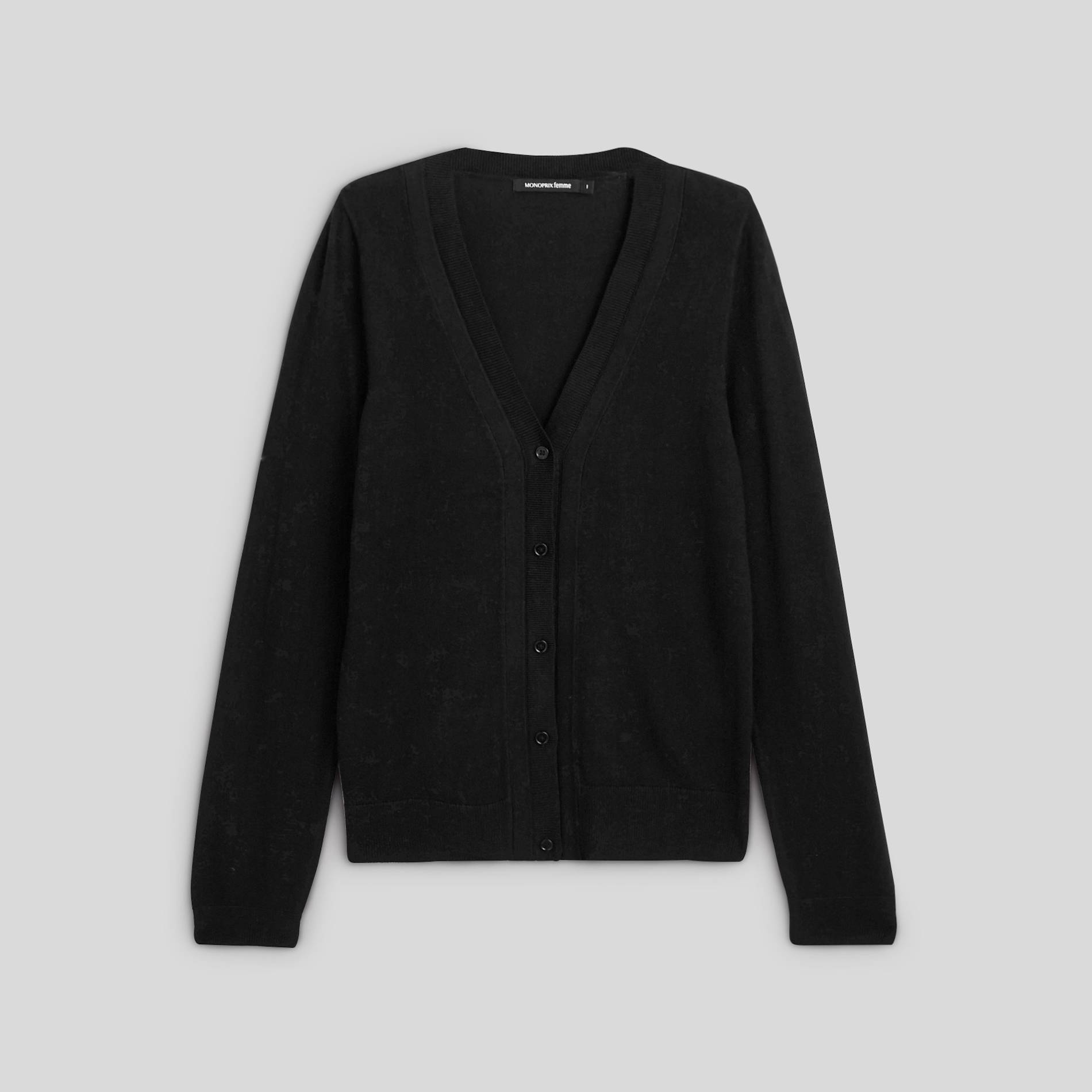 Gilet manches longues, Noir, large image number 2