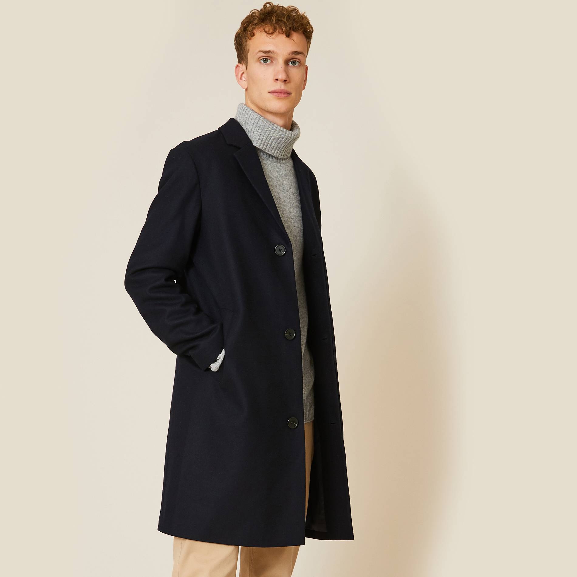 Manteau en laine, Bleu marine, large image number 0