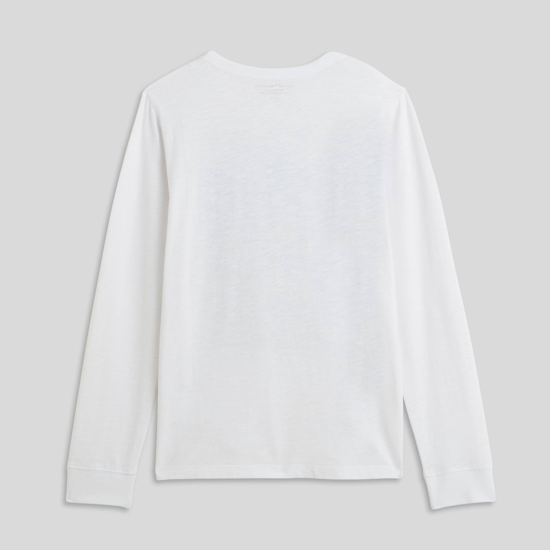 T-shirt manches longues en coton BIO, Blanc, large image number 2