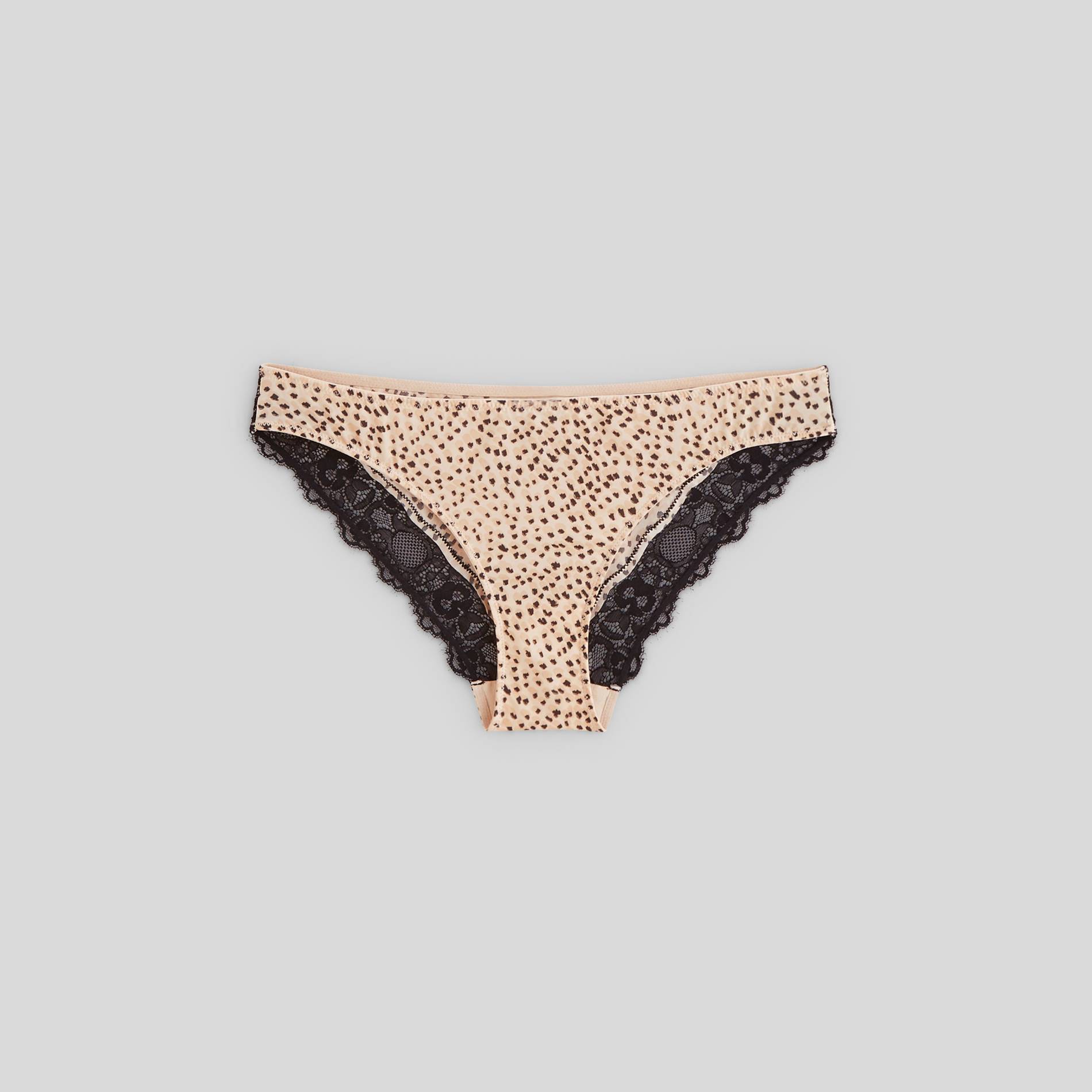 Culotte chiffon imprimée, Camel, large image number 2