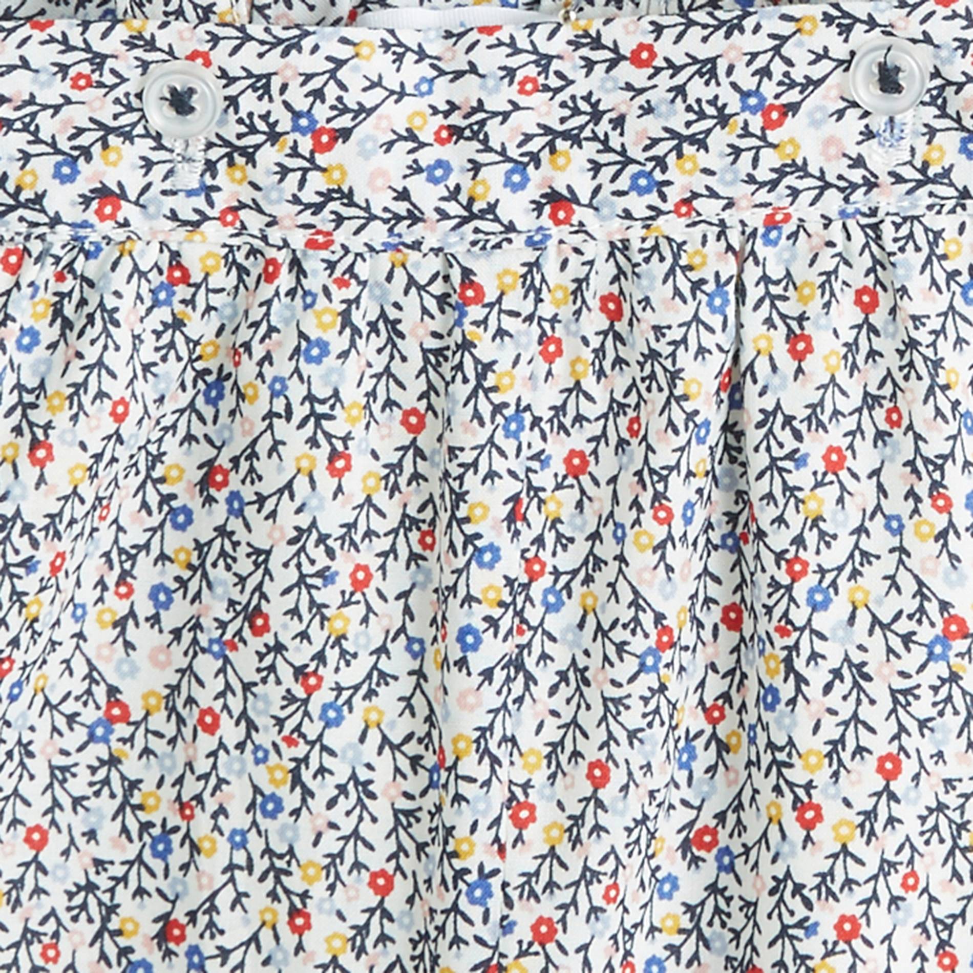 Pantalon imprimé à bretelles, Ecru, large image number 2