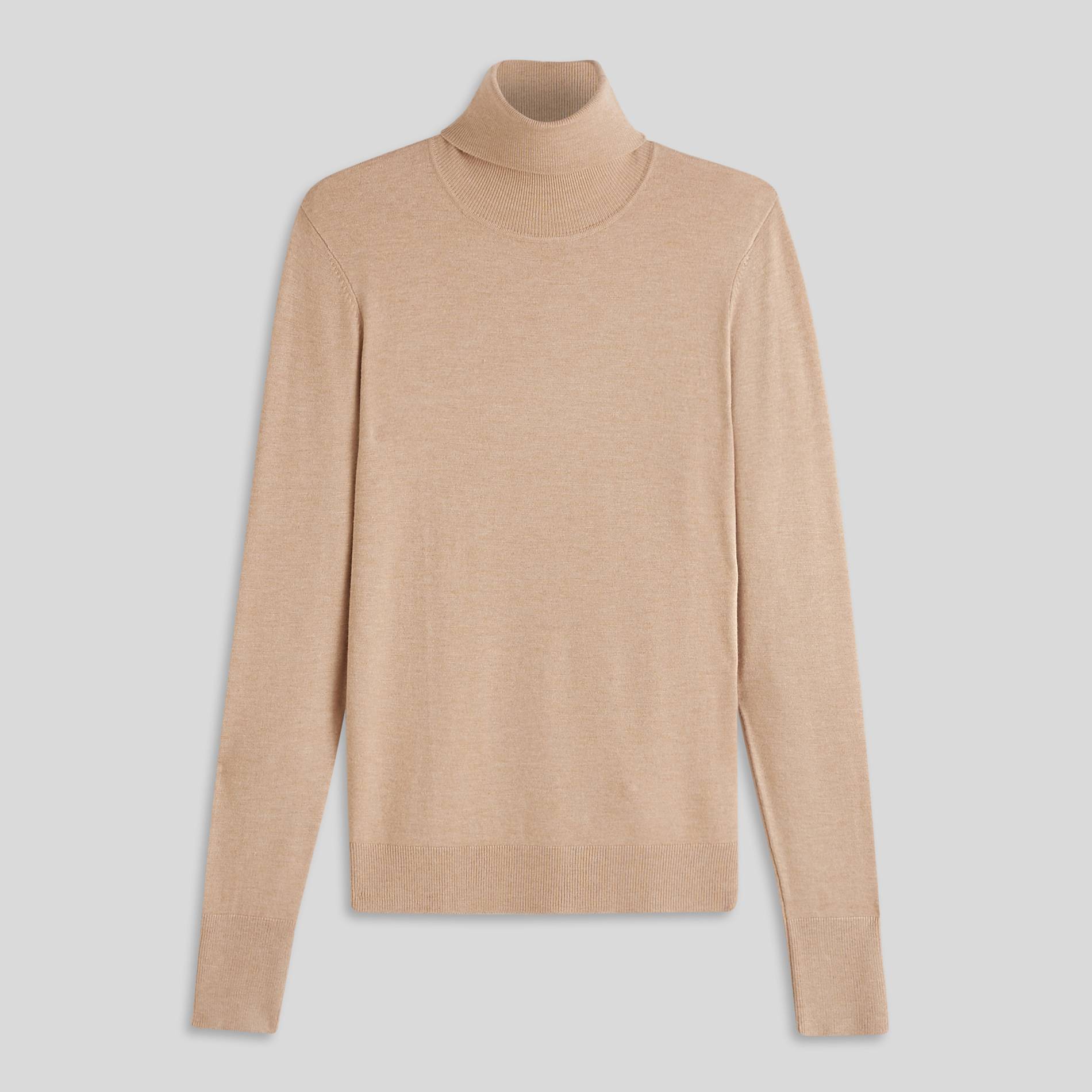 Pull col roulé, Beige, large image number 2